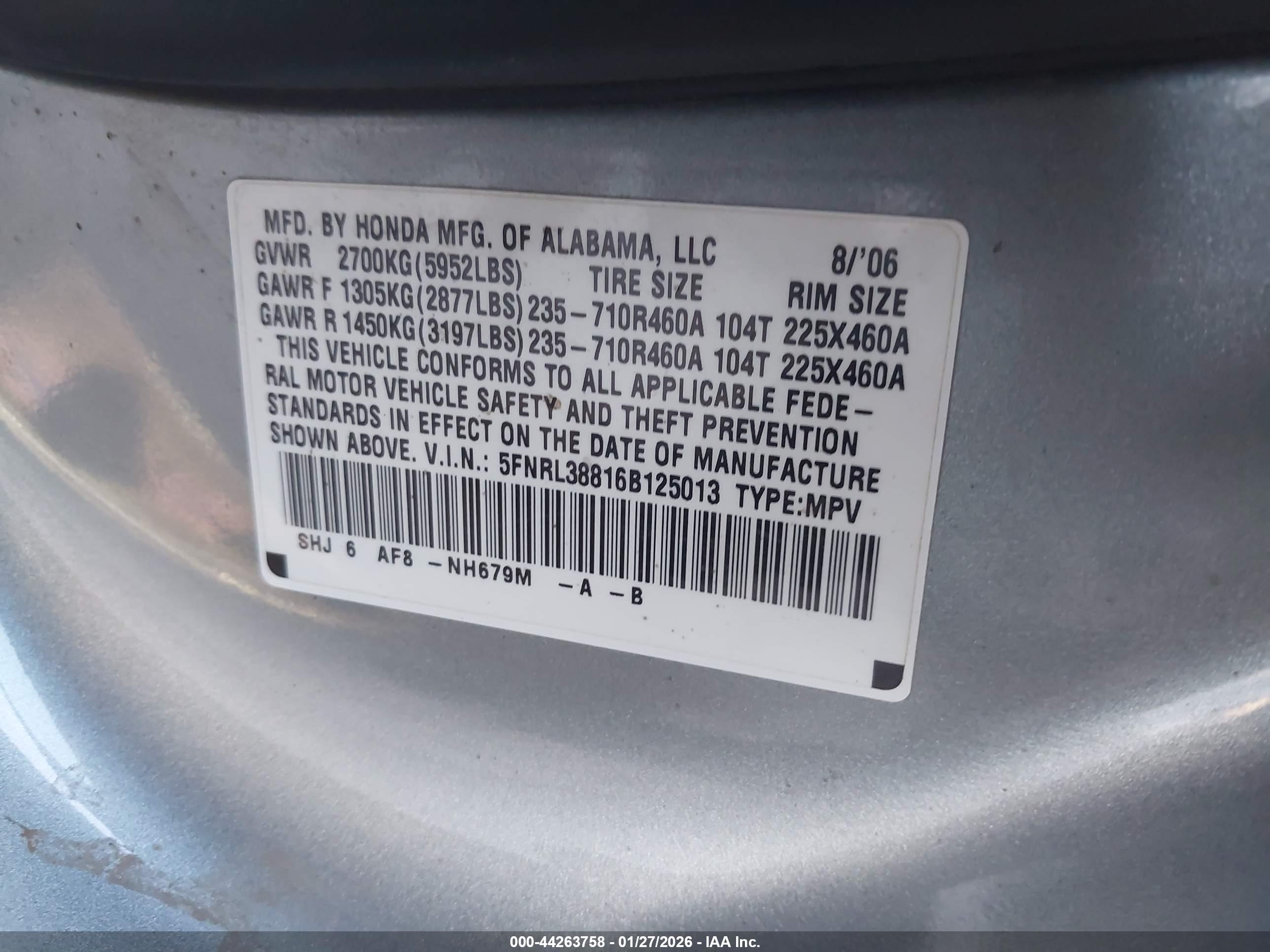 HONDA ODYSSEY image 9