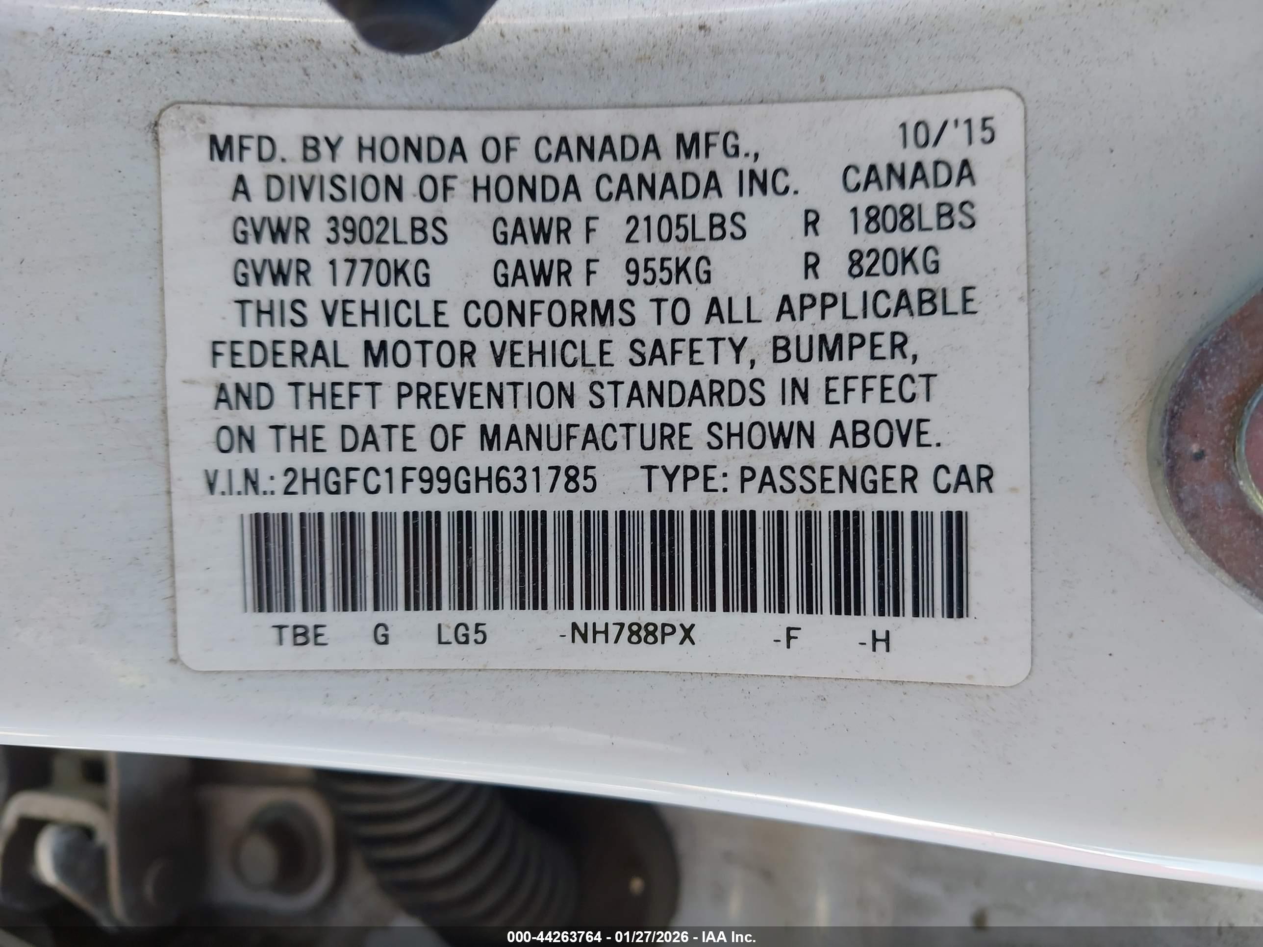 HONDA CIVIC image 9