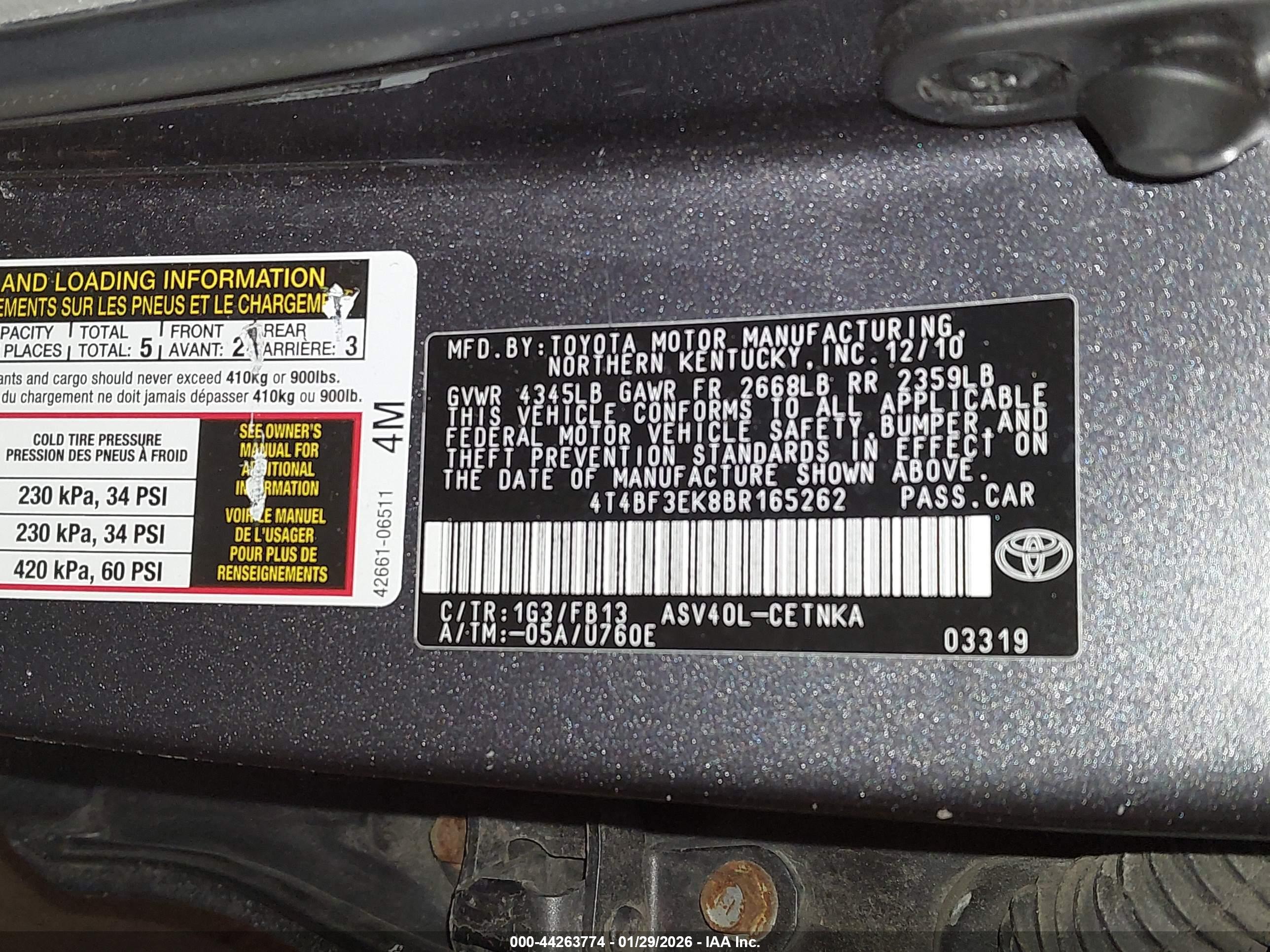TOYOTA CAMRY image 9