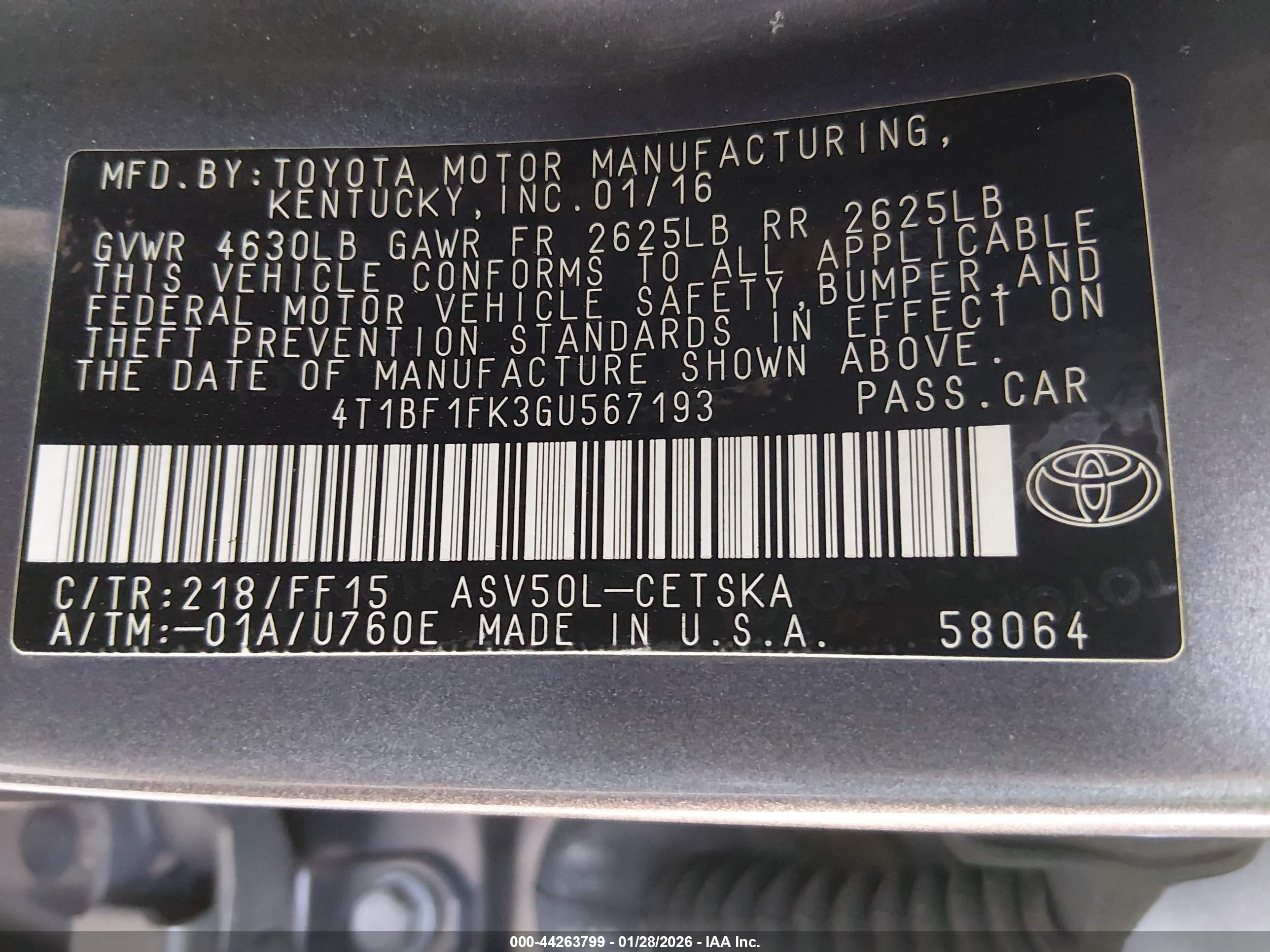 TOYOTA CAMRY image 9