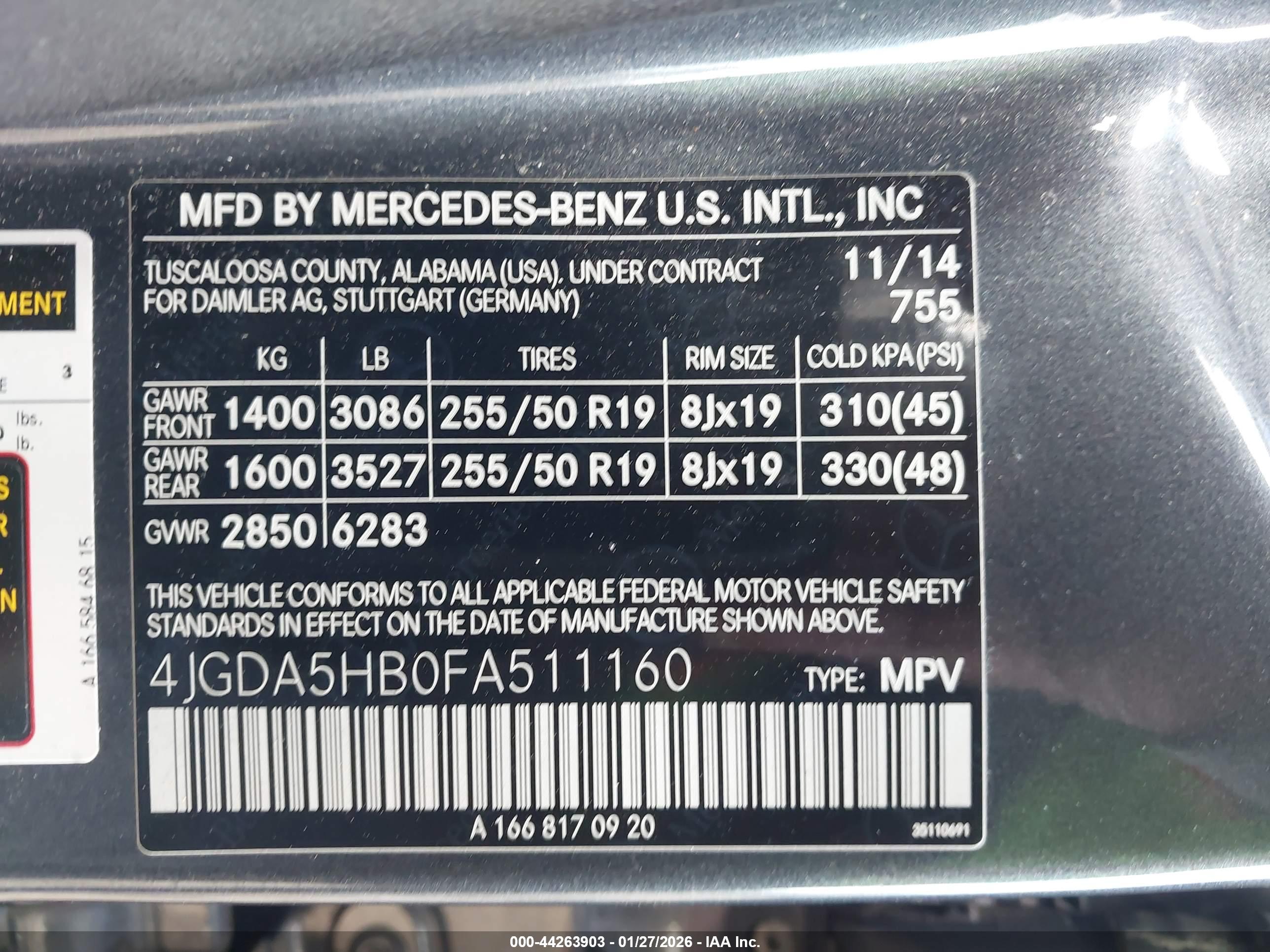 MERCEDES-BENZ ML image 9