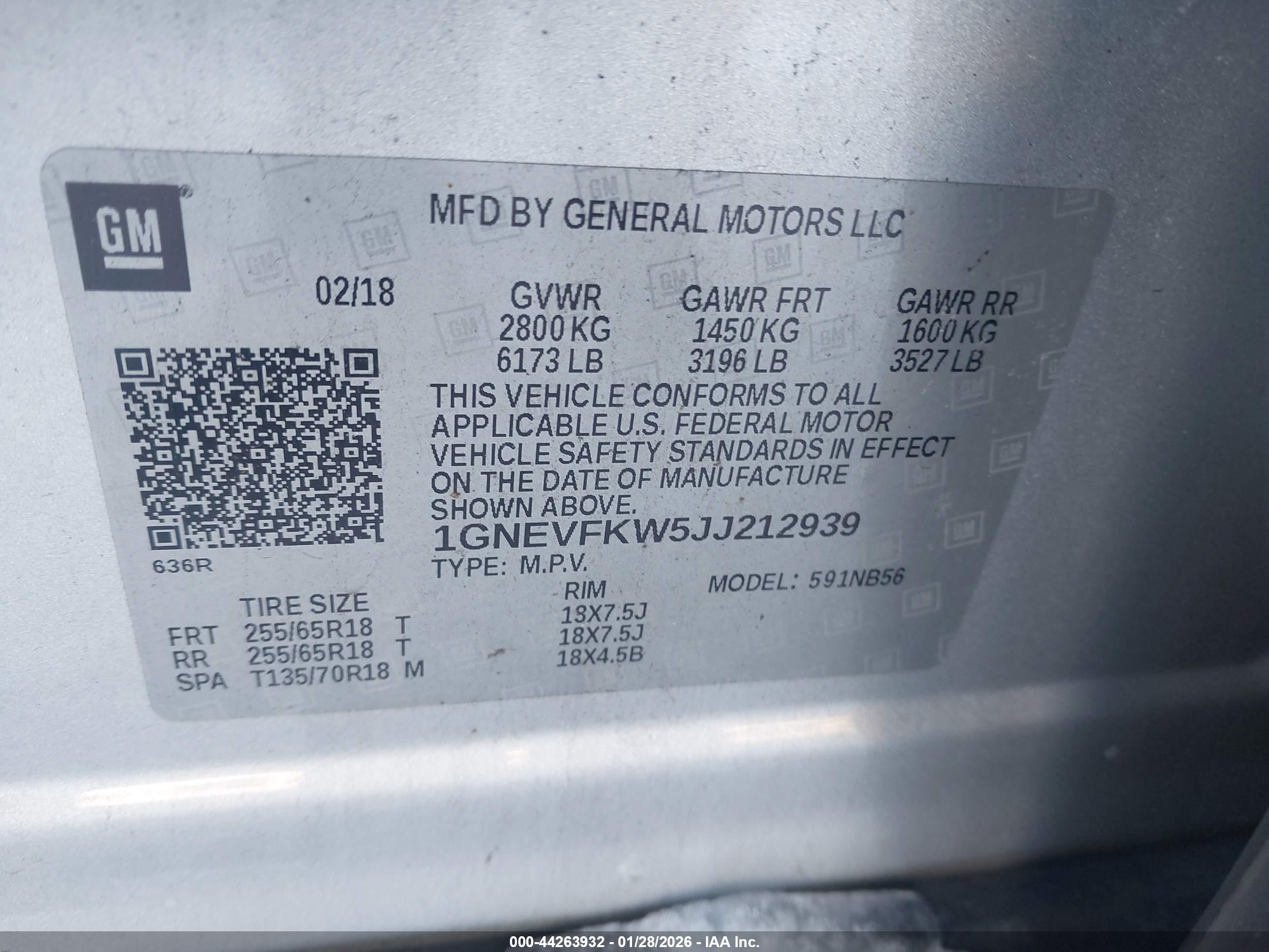 CHEVROLET TRAVERSE image 9