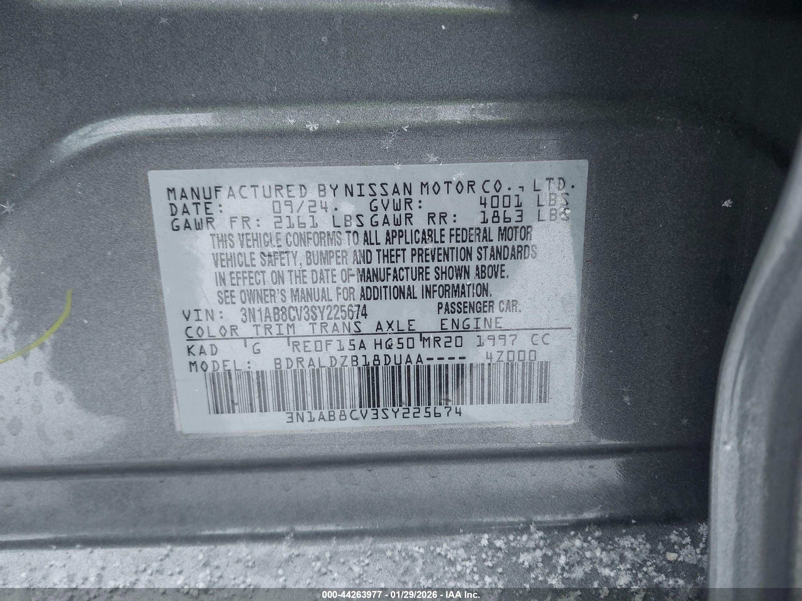 NISSAN SENTRA image 9