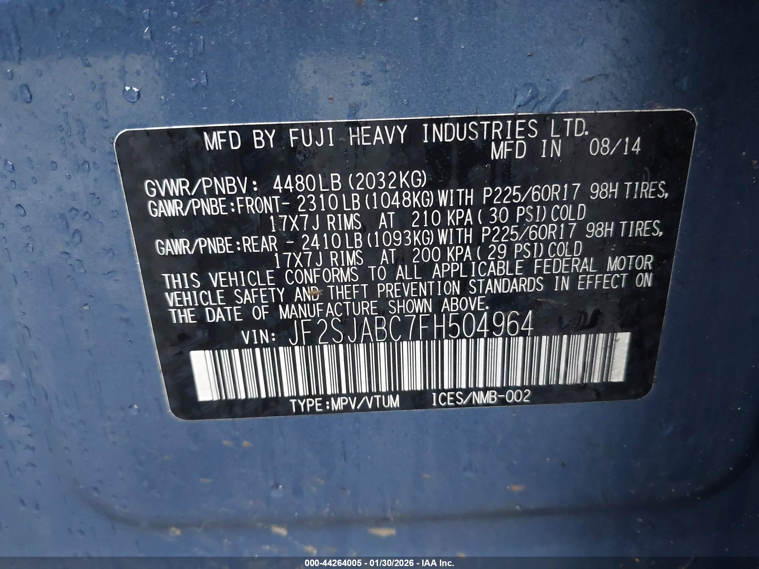 SUBARU FORESTER image 9