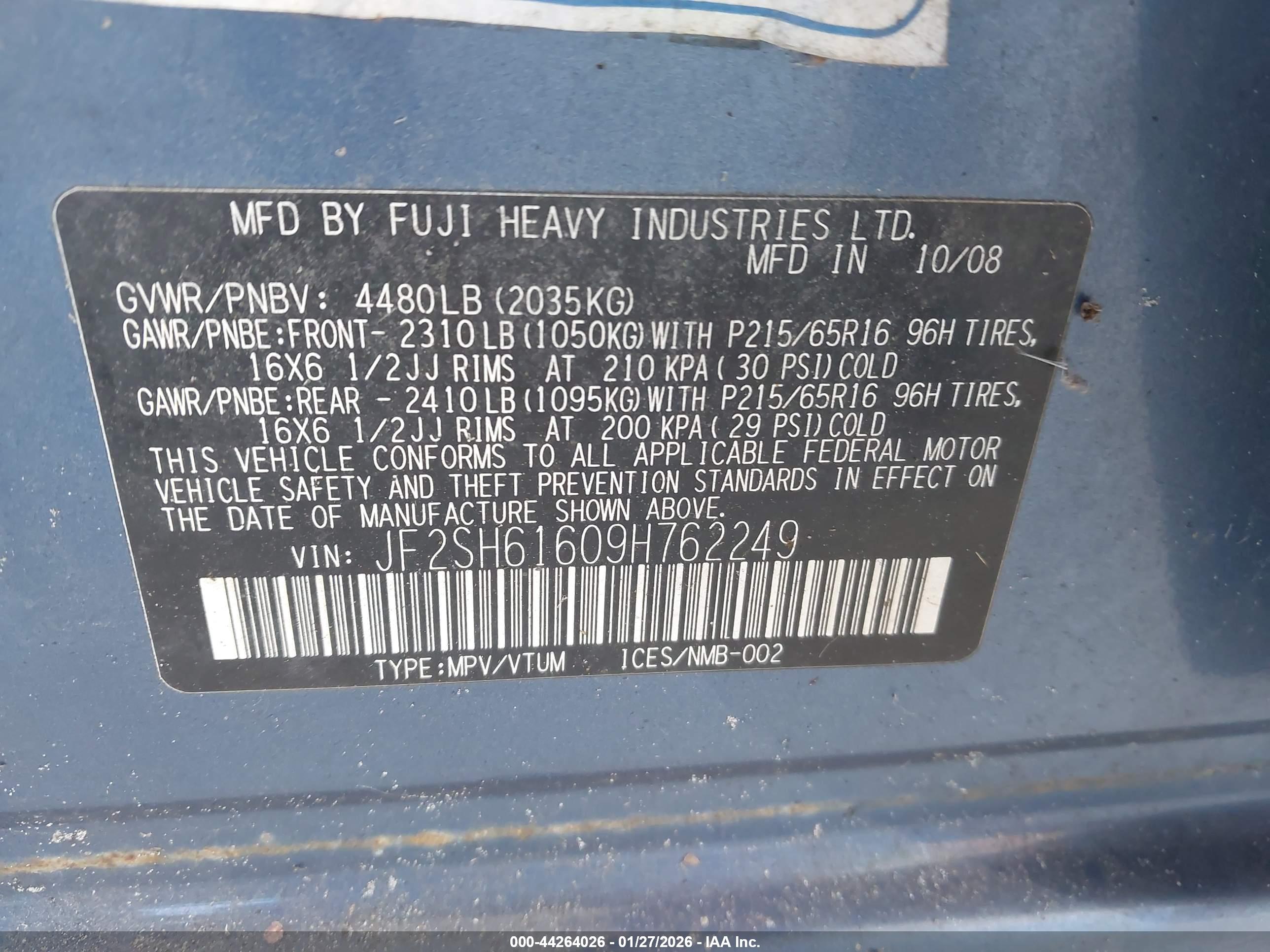 SUBARU FORESTER image 9