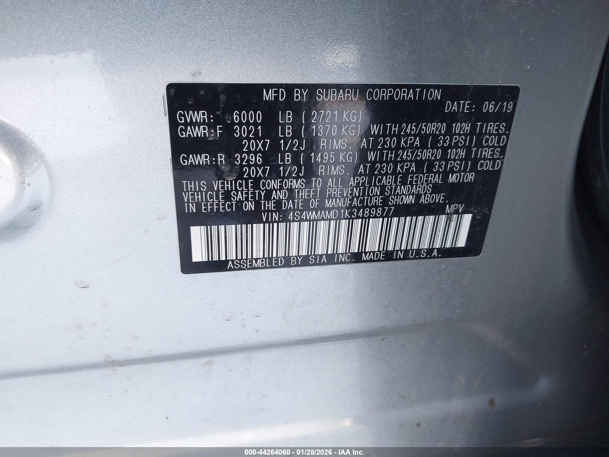 SUBARU ASCENT image 9
