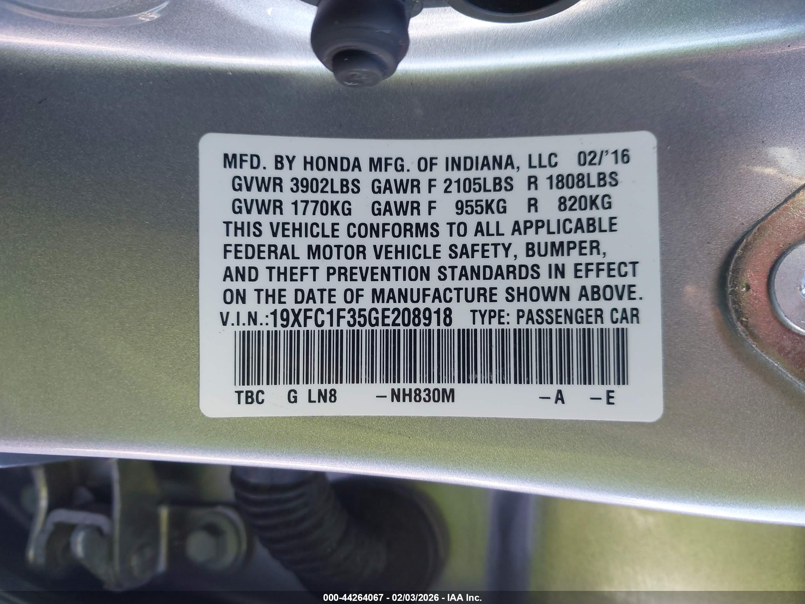 HONDA CIVIC image 9