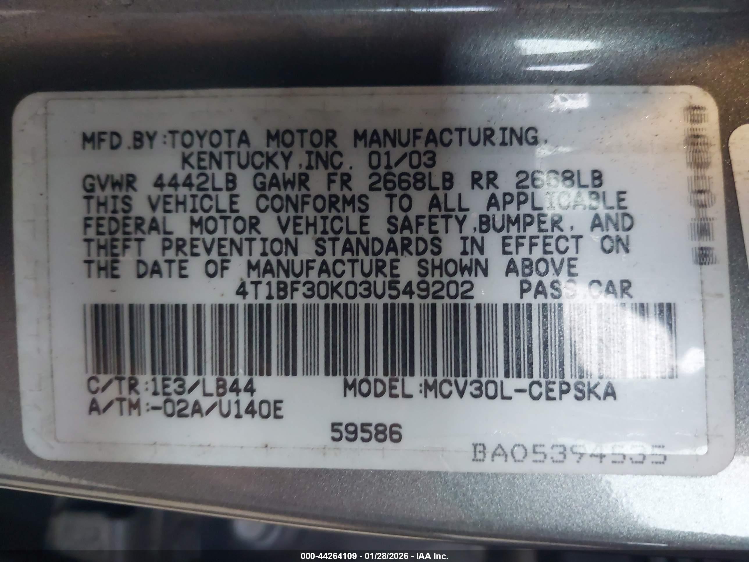 TOYOTA CAMRY image 9