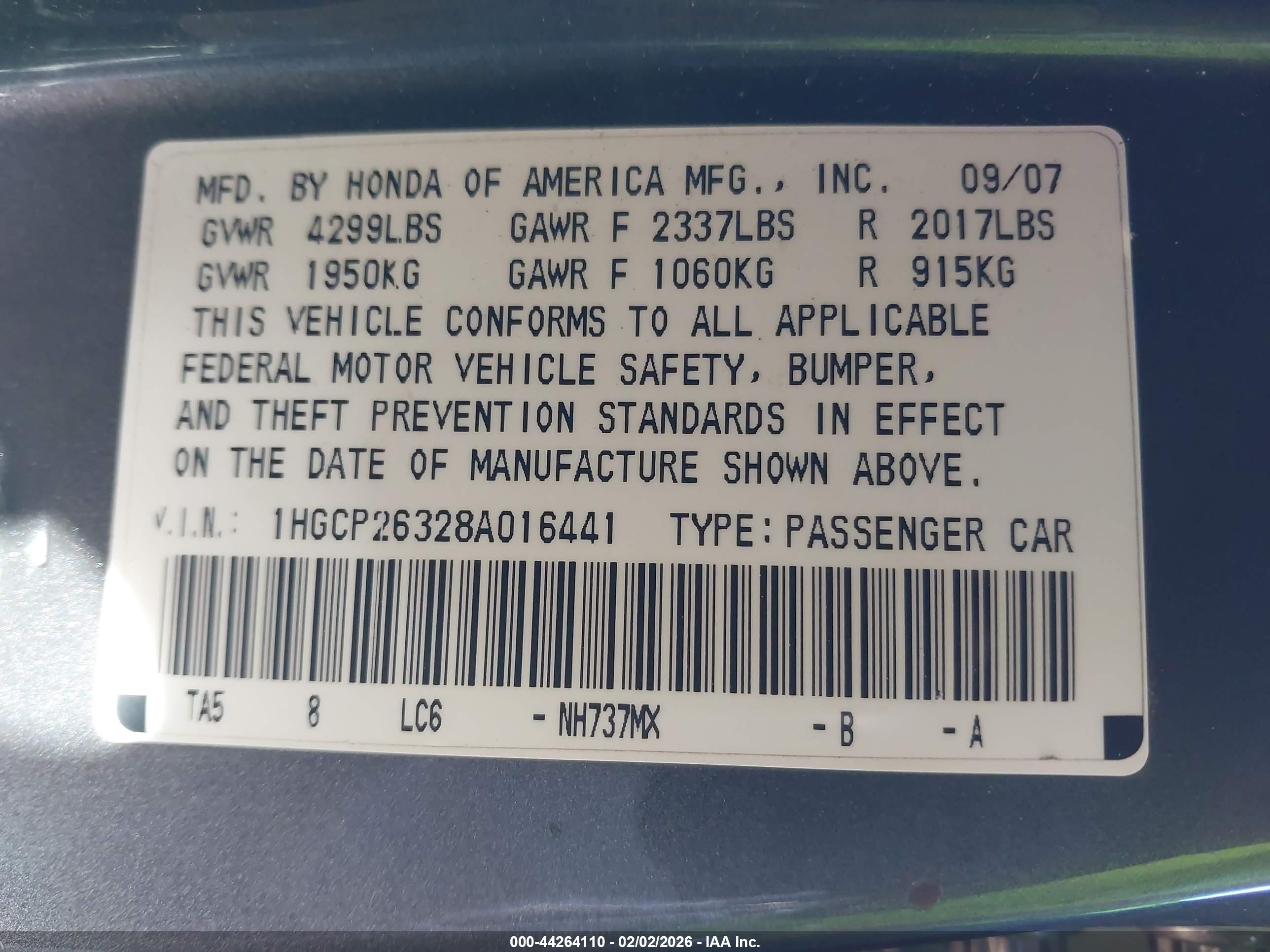 HONDA ACCORD image 9