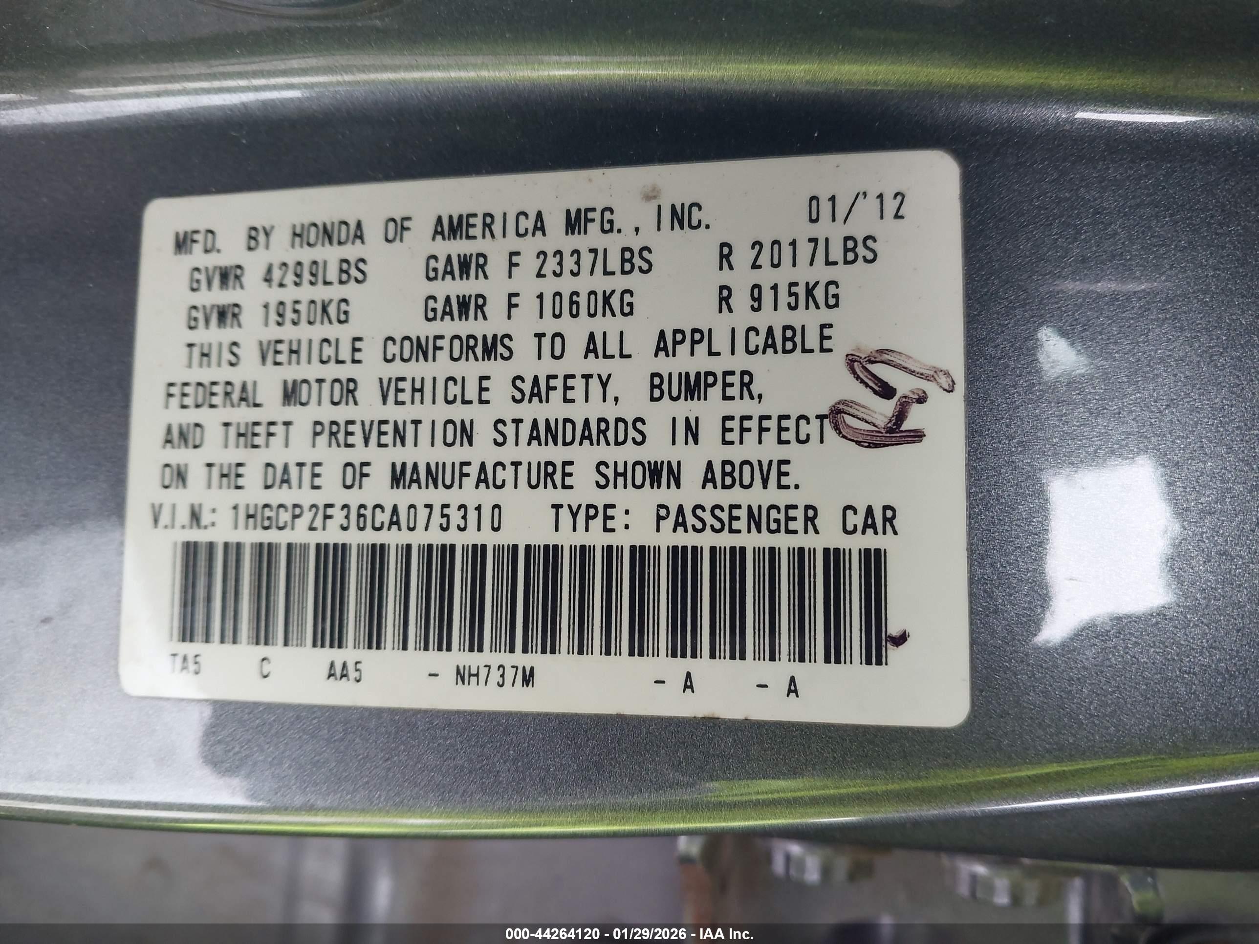 HONDA ACCORD image 9