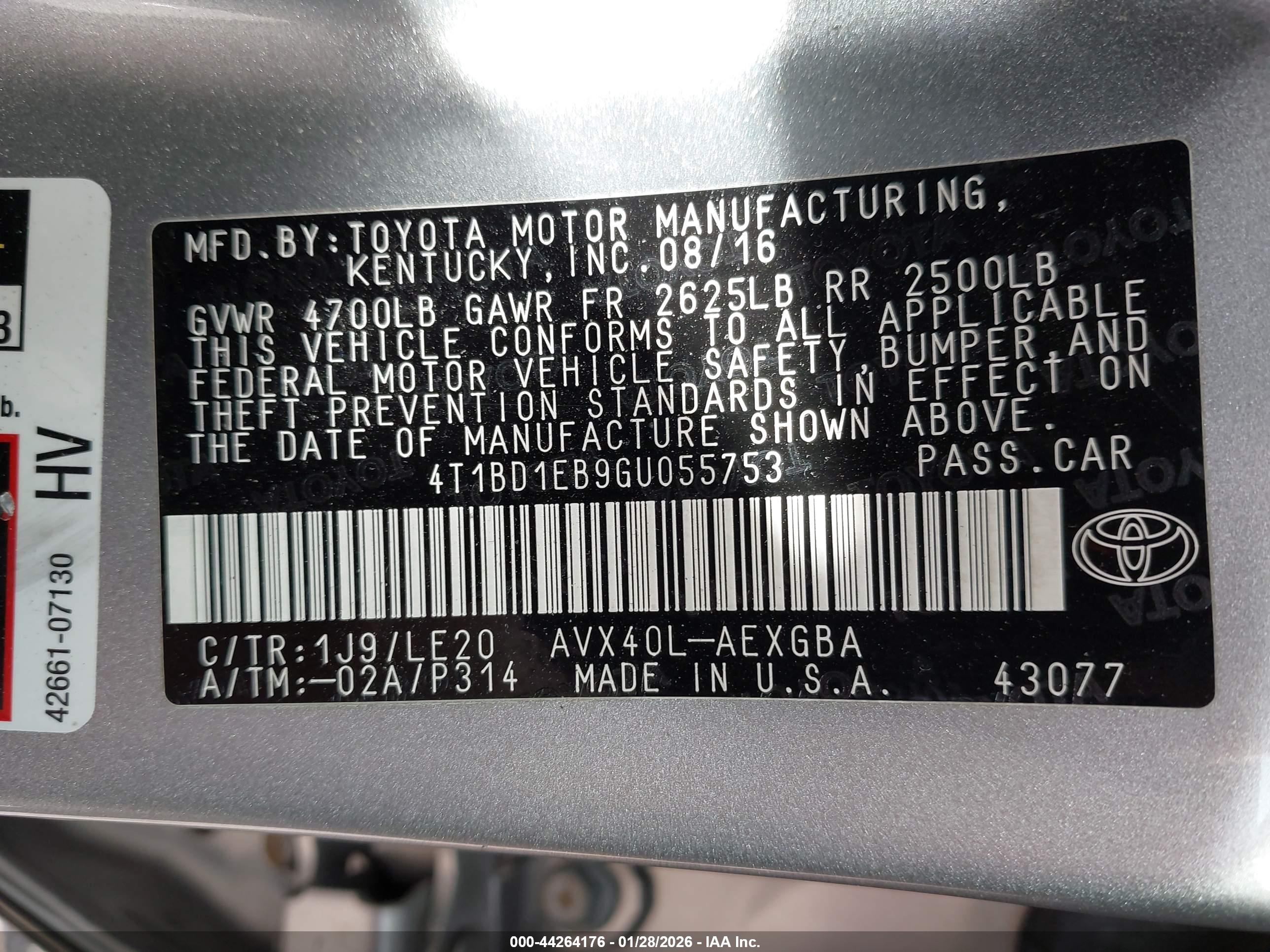 TOYOTA AVALON image 9