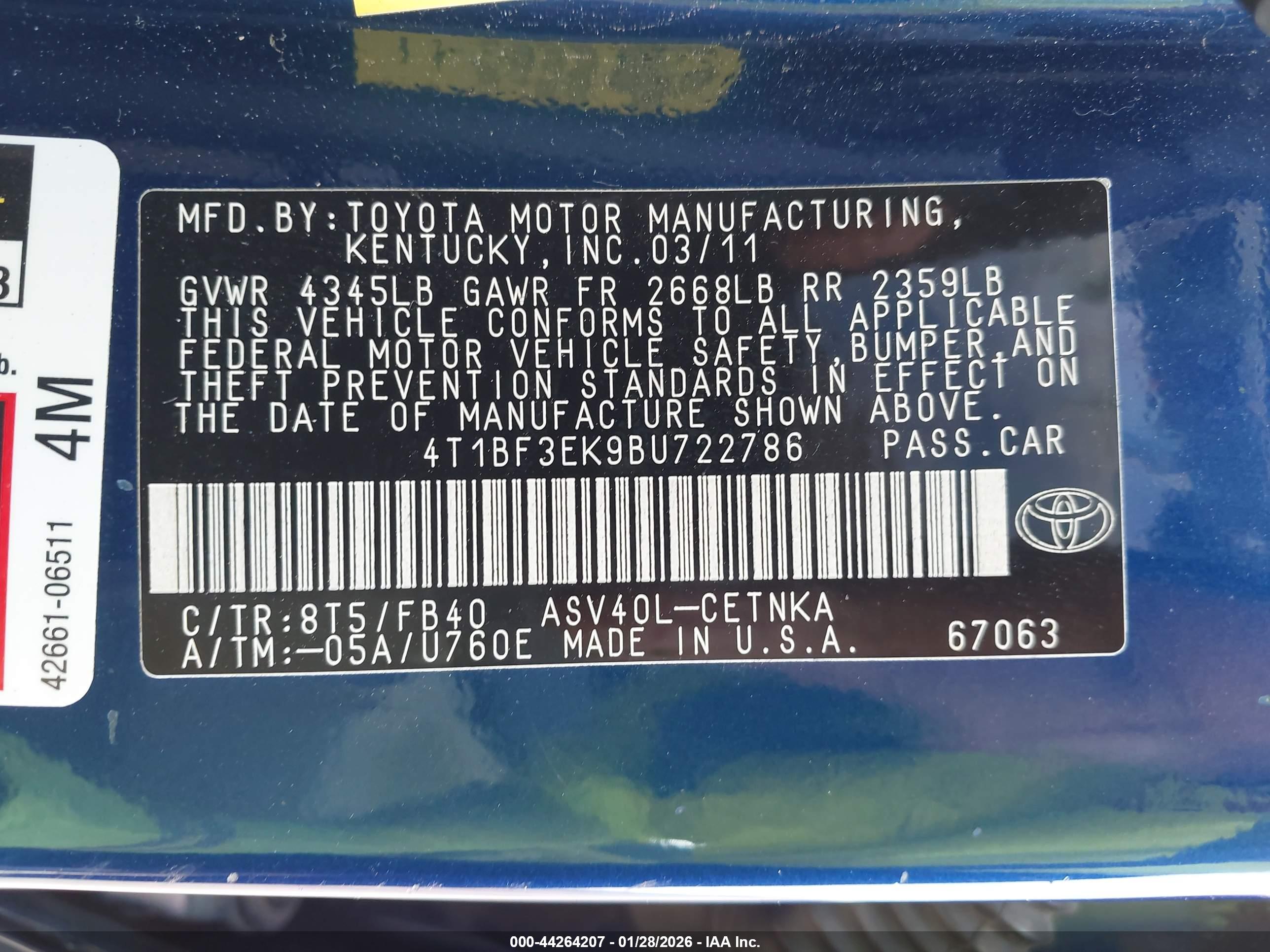 TOYOTA CAMRY image 9