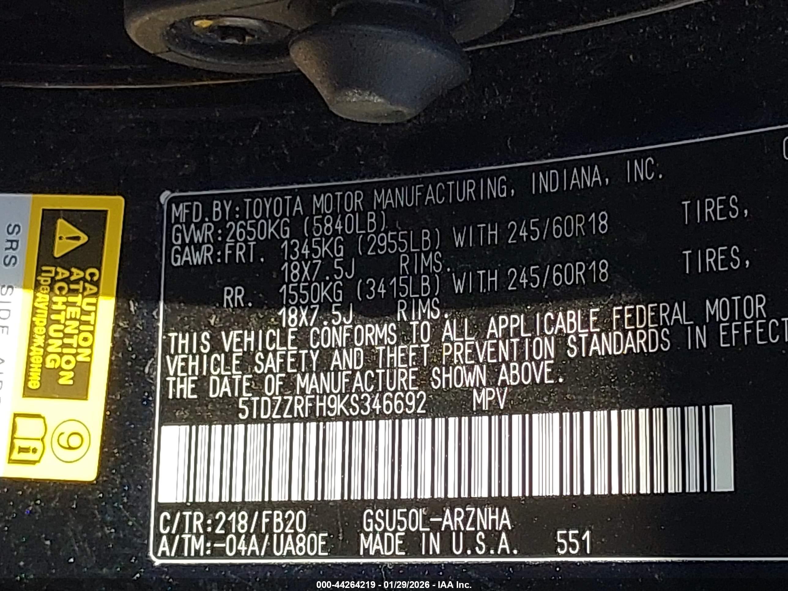 TOYOTA HIGHLANDER image 9