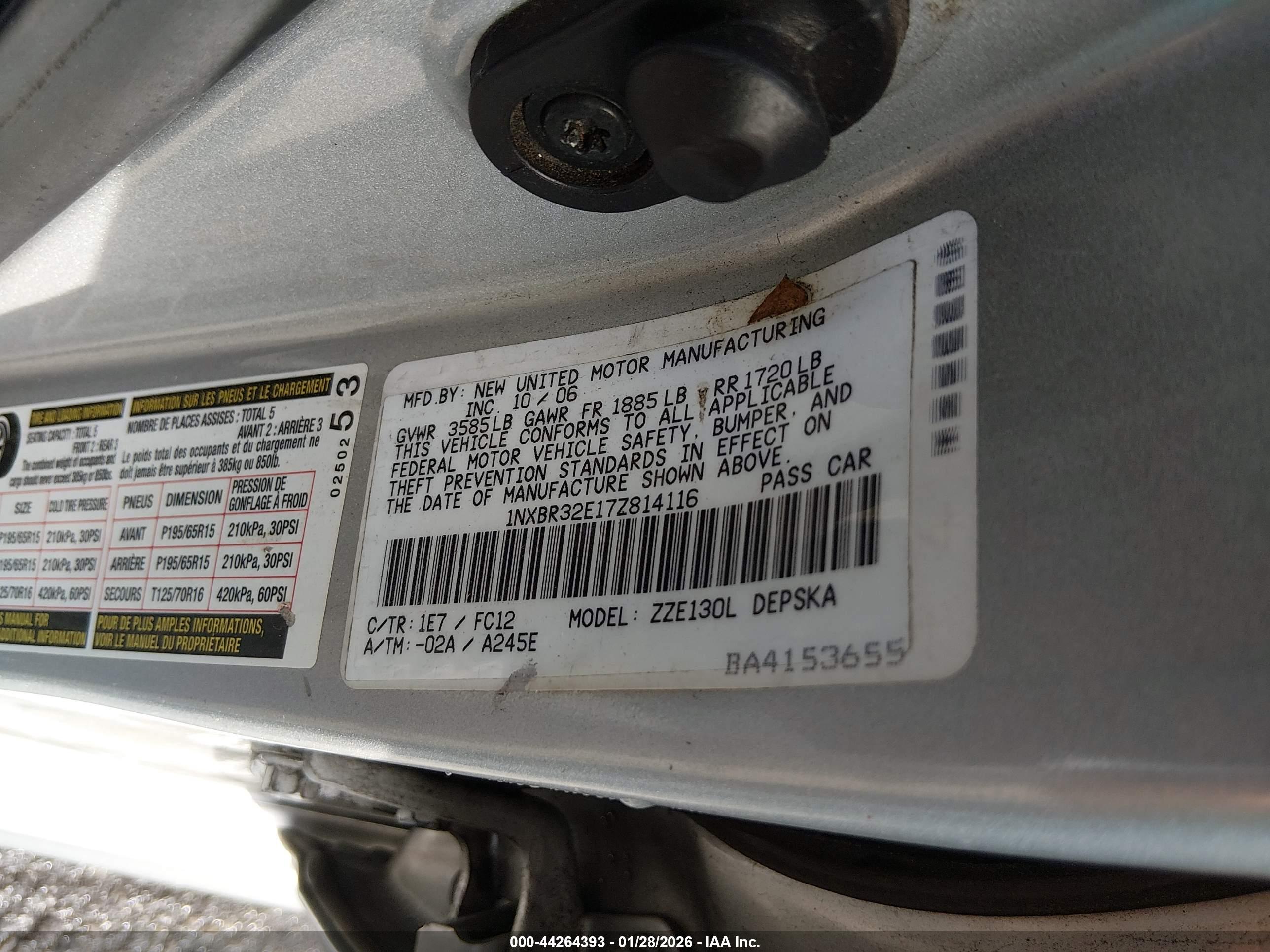 TOYOTA COROLLA image 9