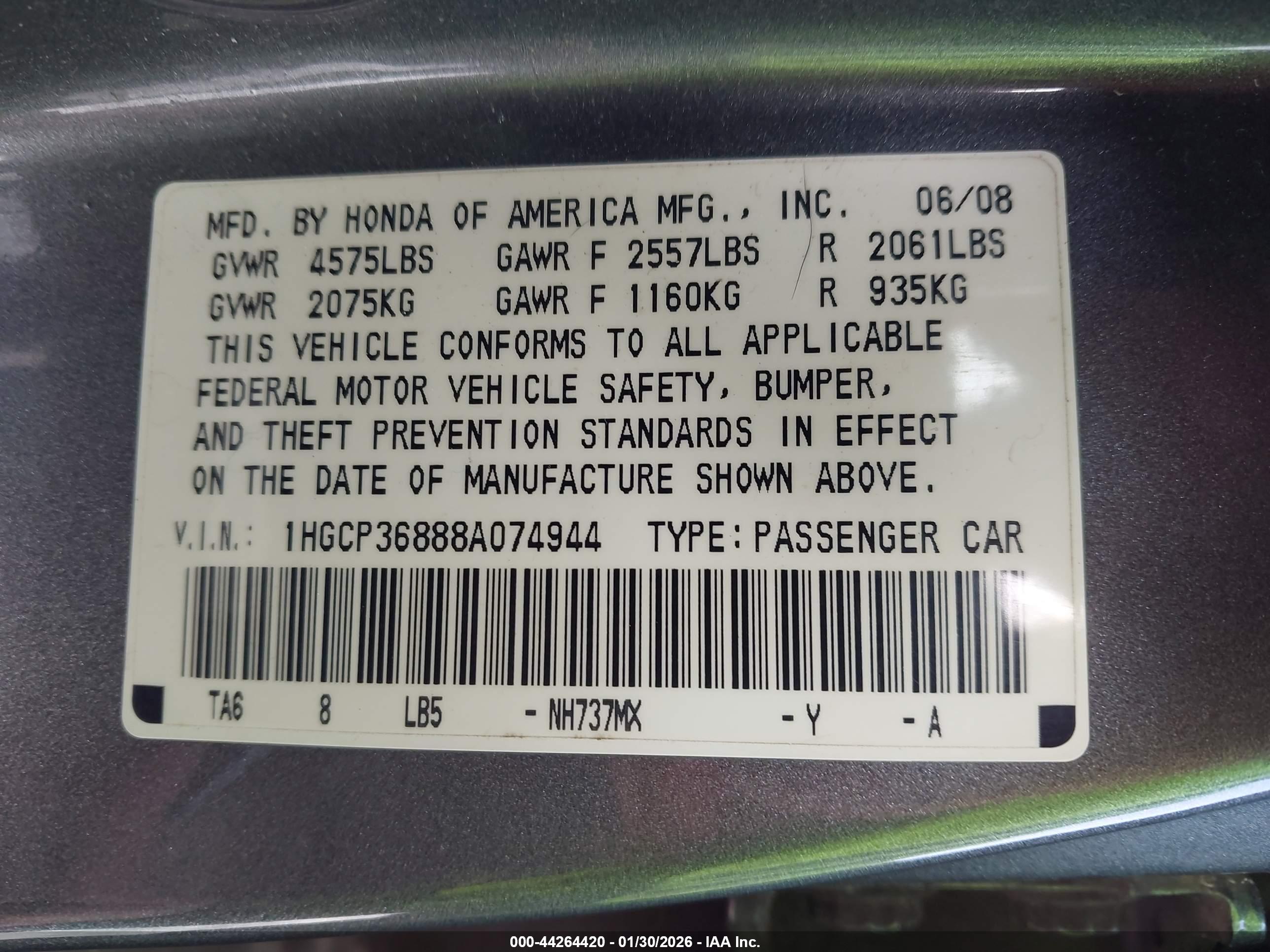 HONDA ACCORD image 9