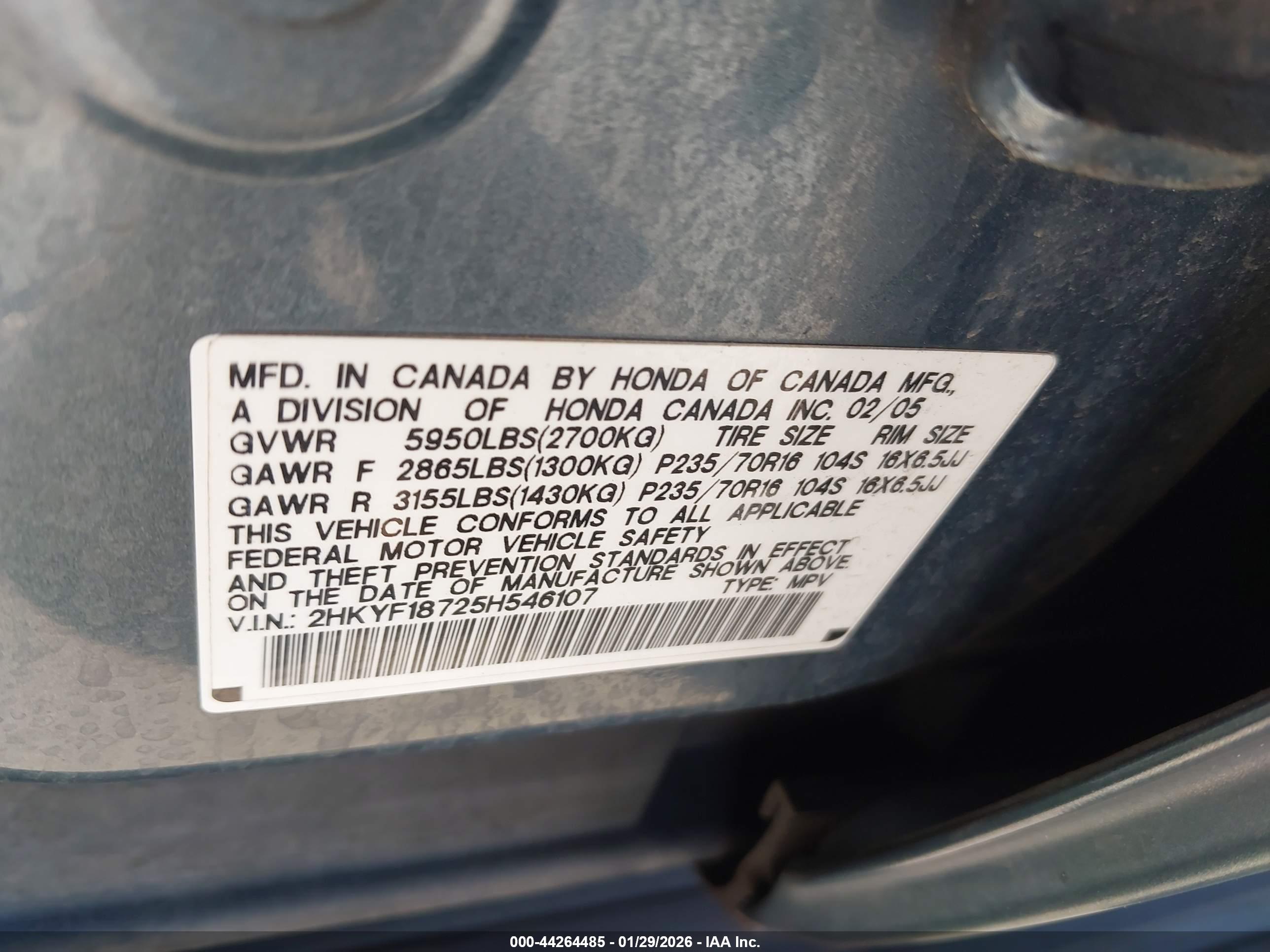 HONDA PILOT image 9