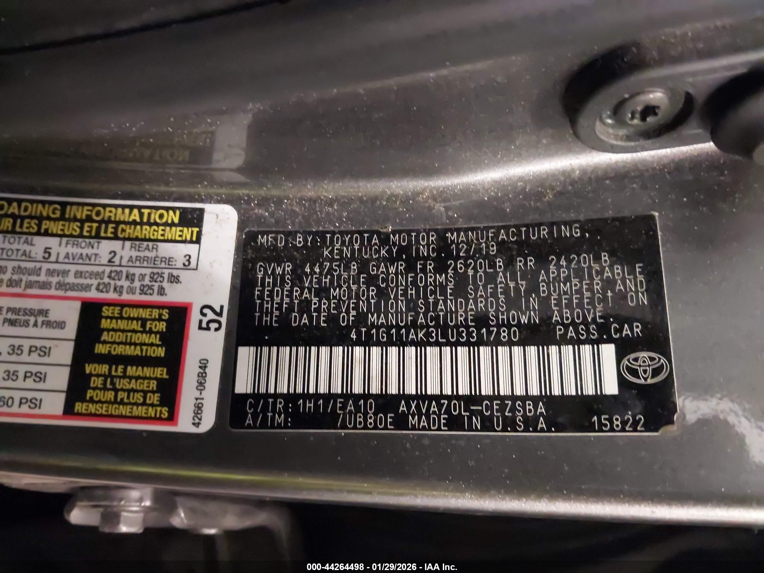 TOYOTA CAMRY image 9