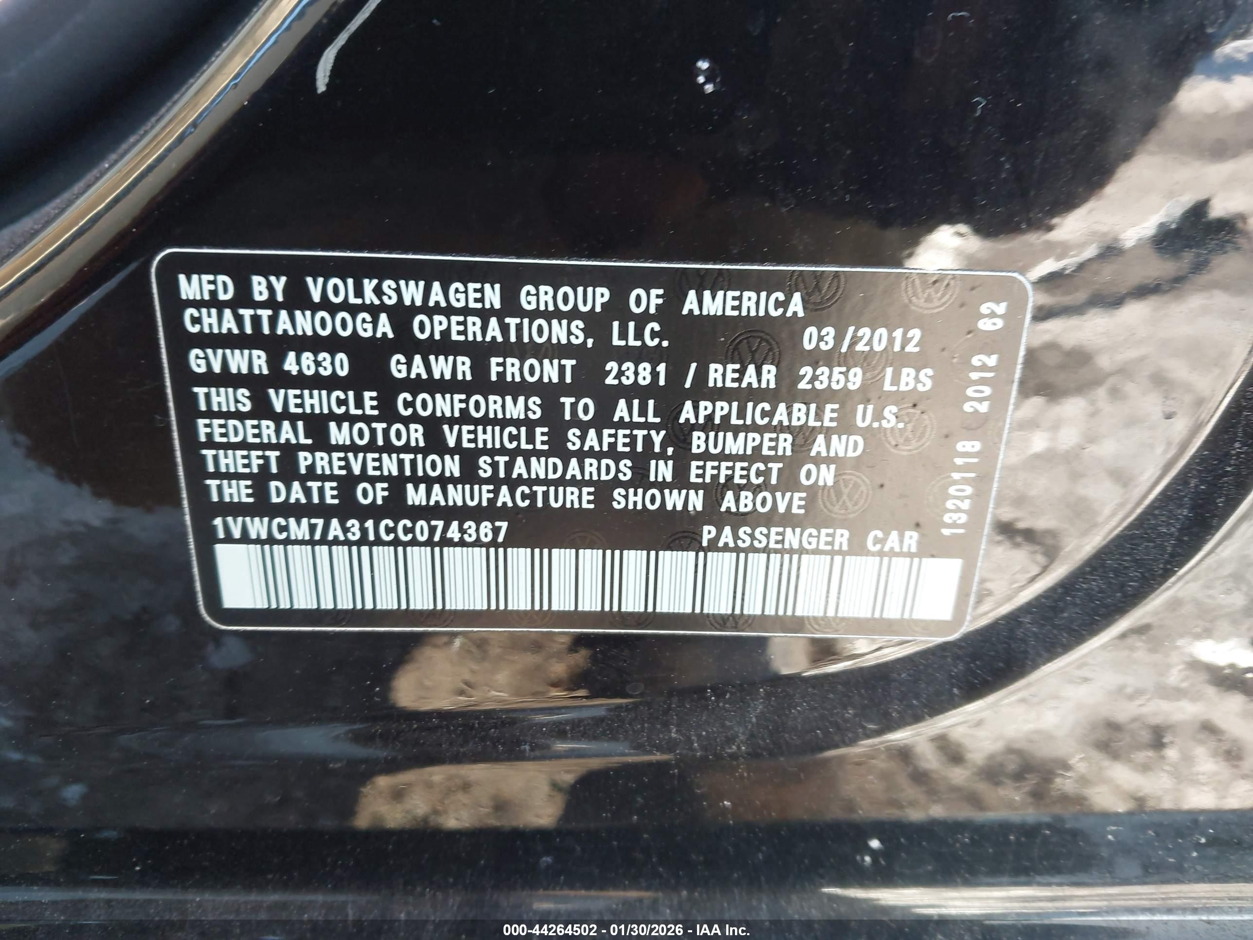 VOLKSWAGEN PASSAT image 9