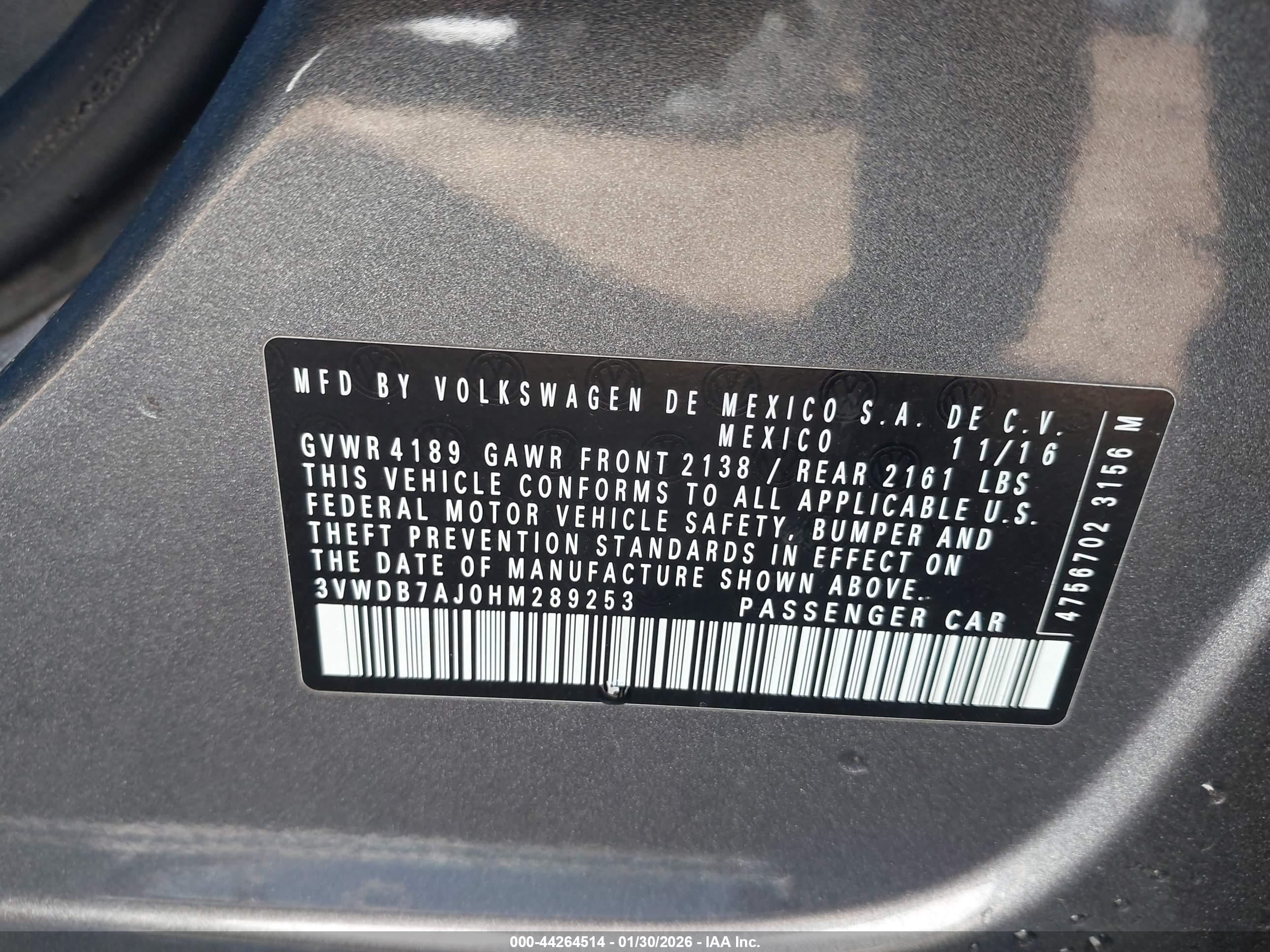 VOLKSWAGEN JETTA image 9