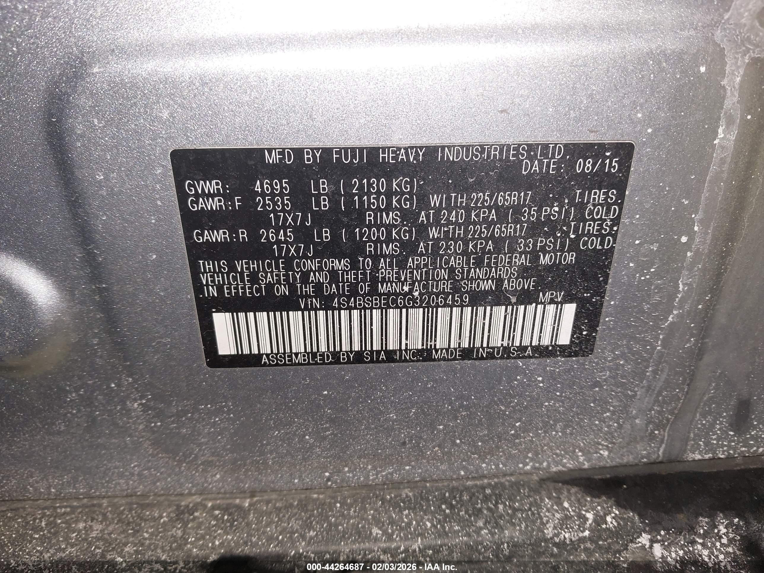 SUBARU OUTBACK image 9
