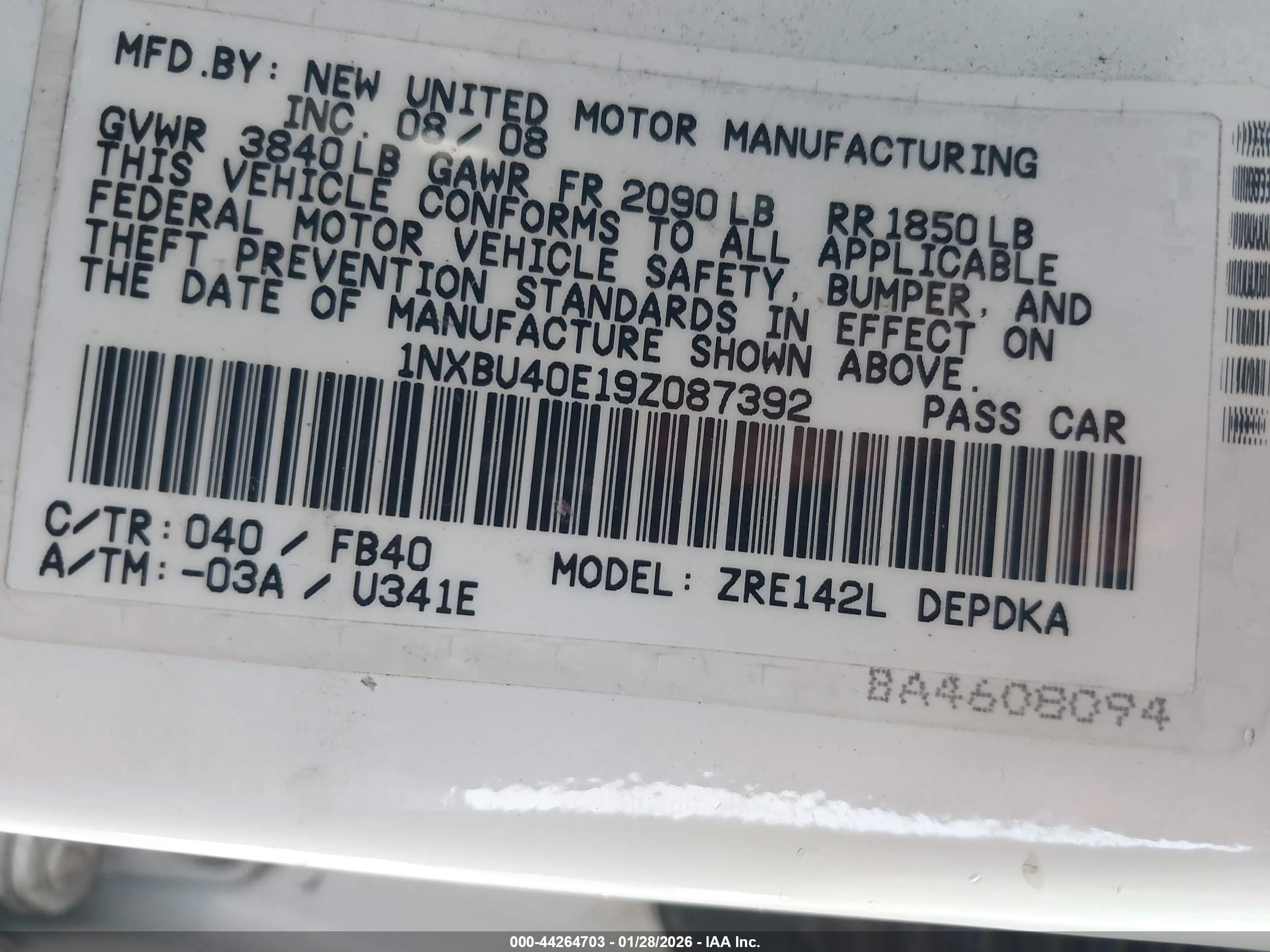 TOYOTA COROLLA image 9