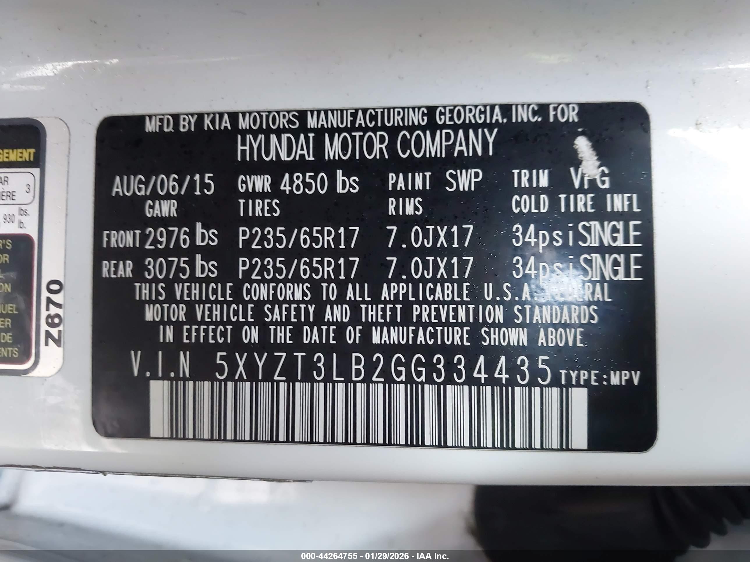 HYUNDAI SANTA image 9