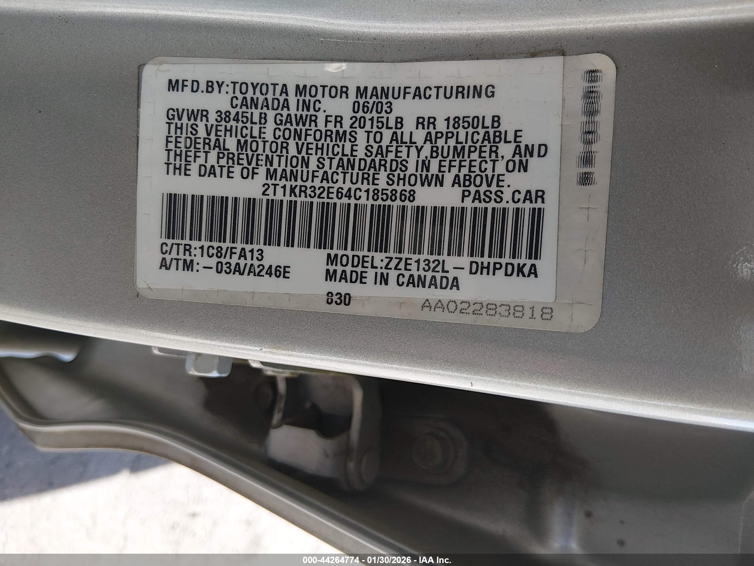 TOYOTA MATRIX image 9