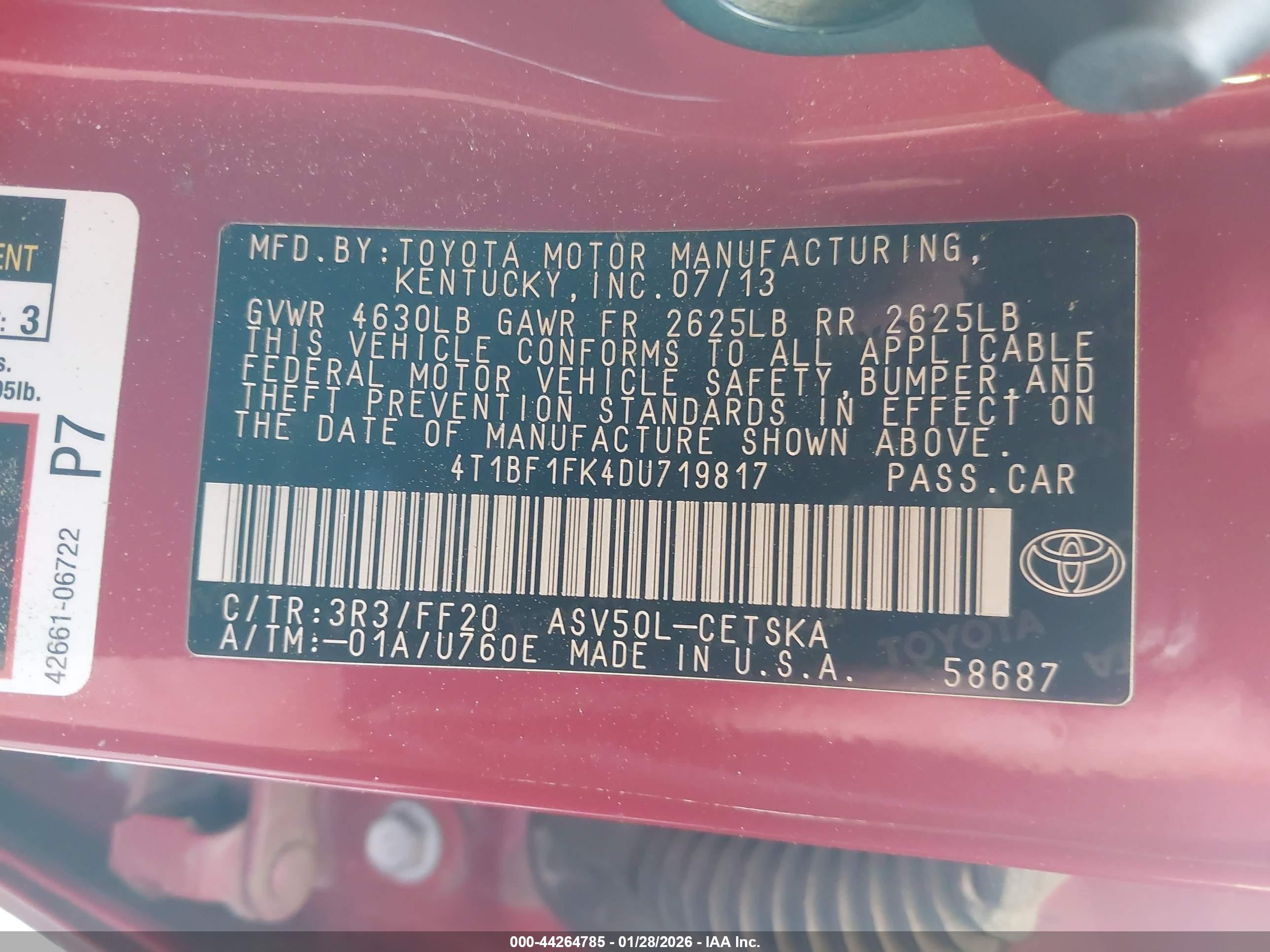 TOYOTA CAMRY image 9