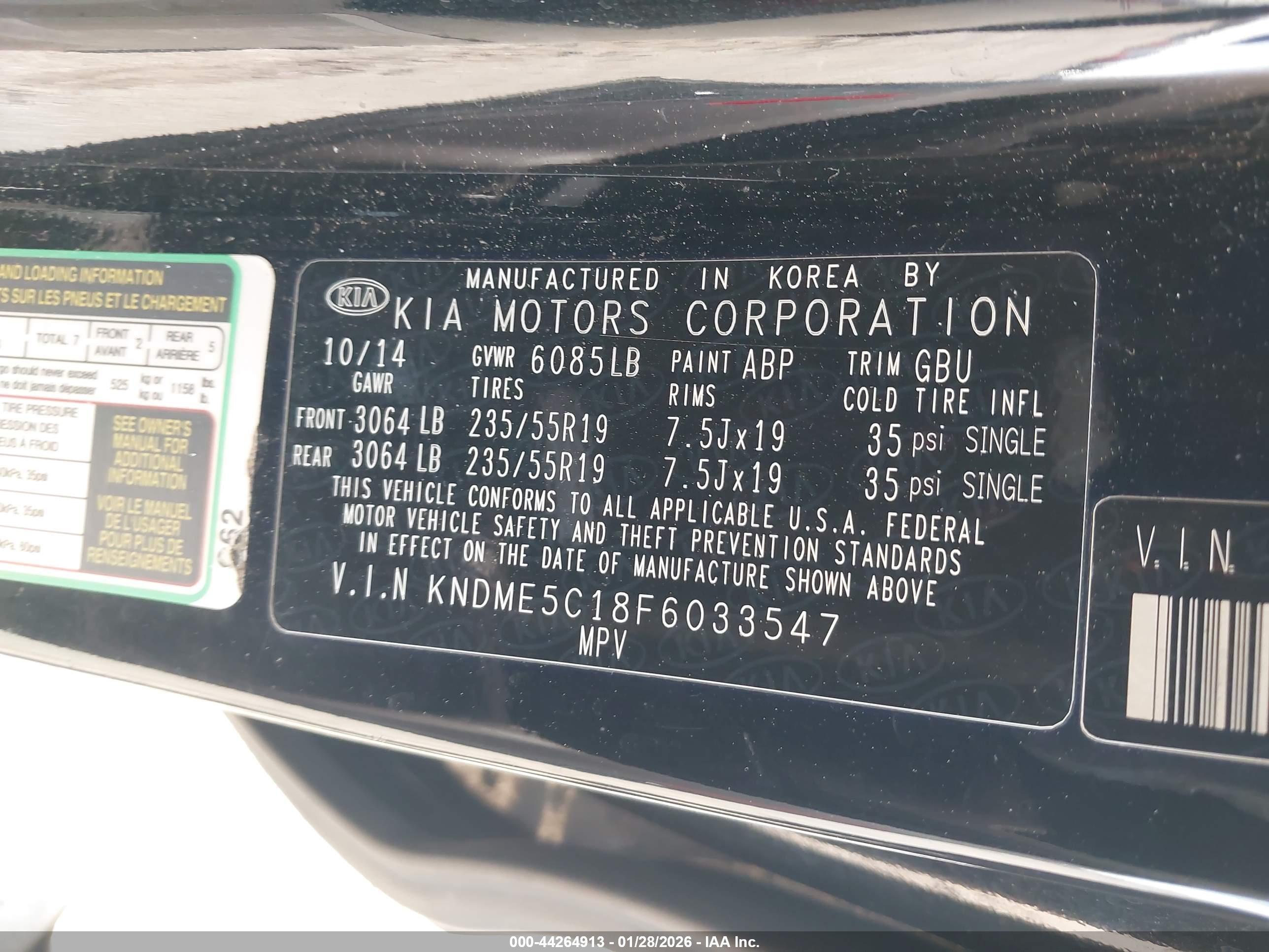 KIA SEDONA image 9