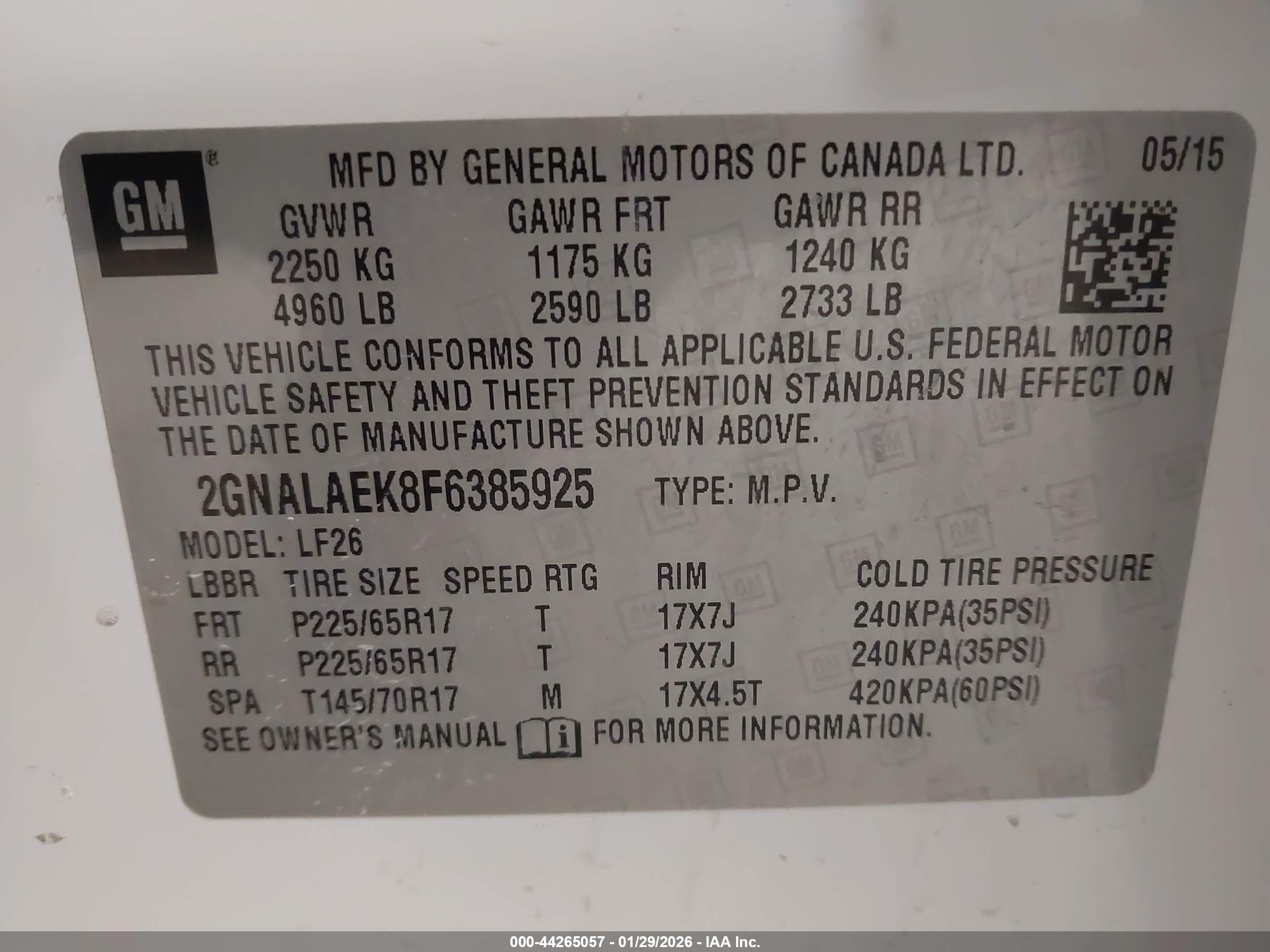 CHEVROLET EQUINOX image 9