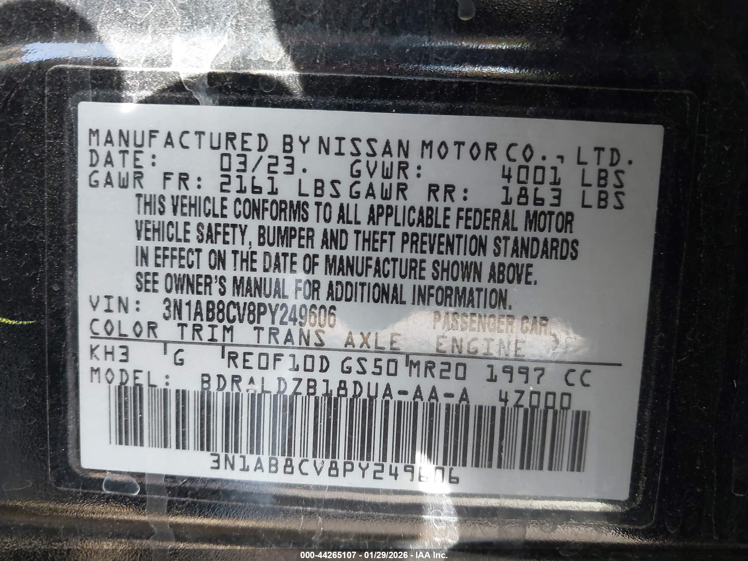 NISSAN SENTRA image 9