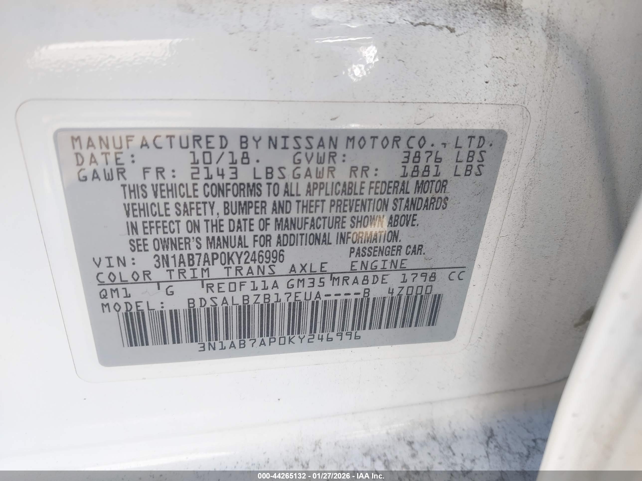 NISSAN SENTRA image 9
