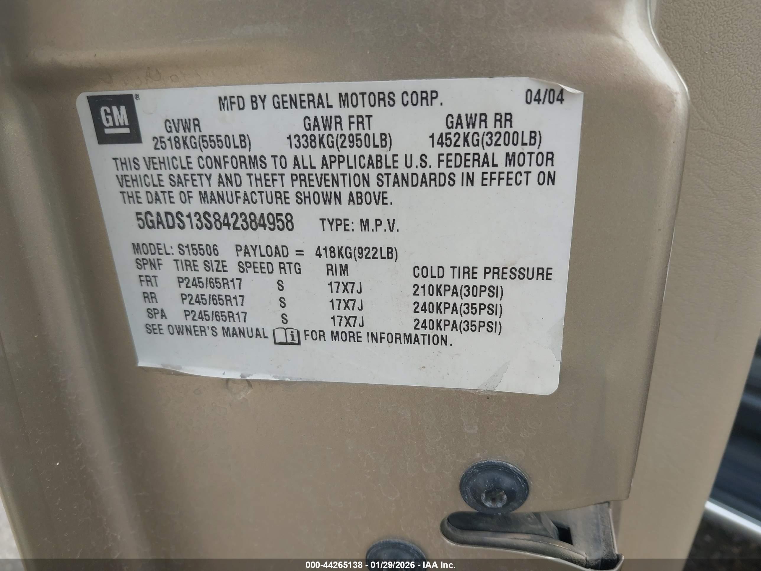 BUICK RAINIER image 9