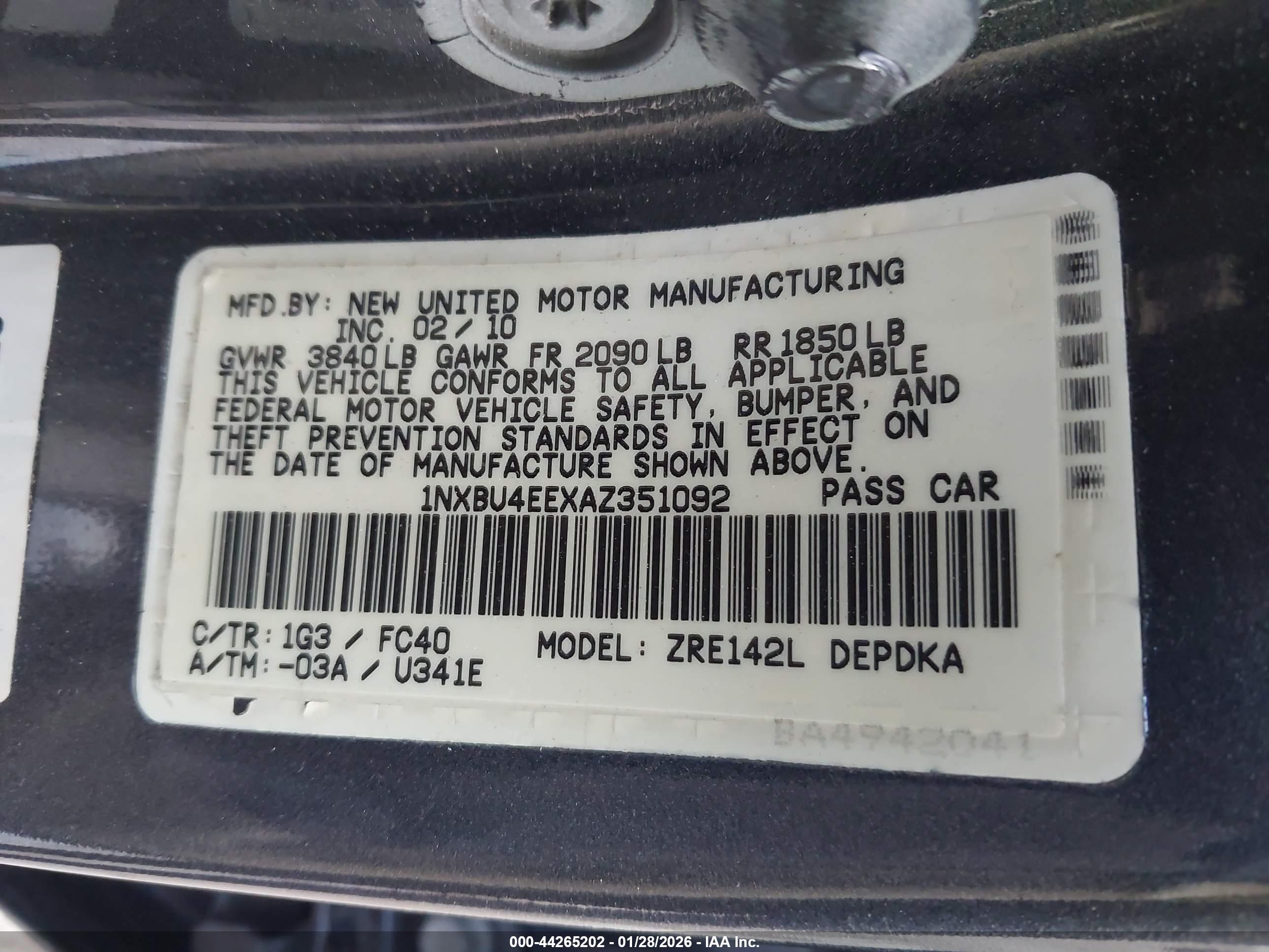 TOYOTA COROLLA image 9
