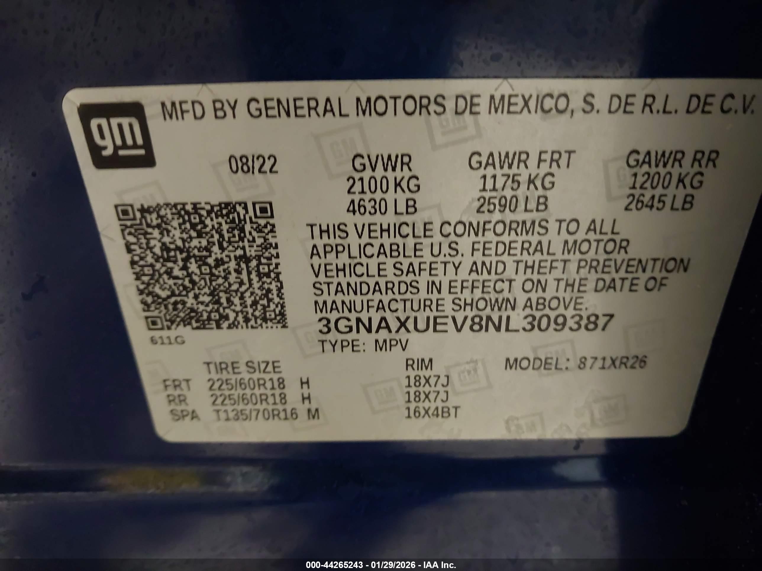 CHEVROLET EQUINOX image 9