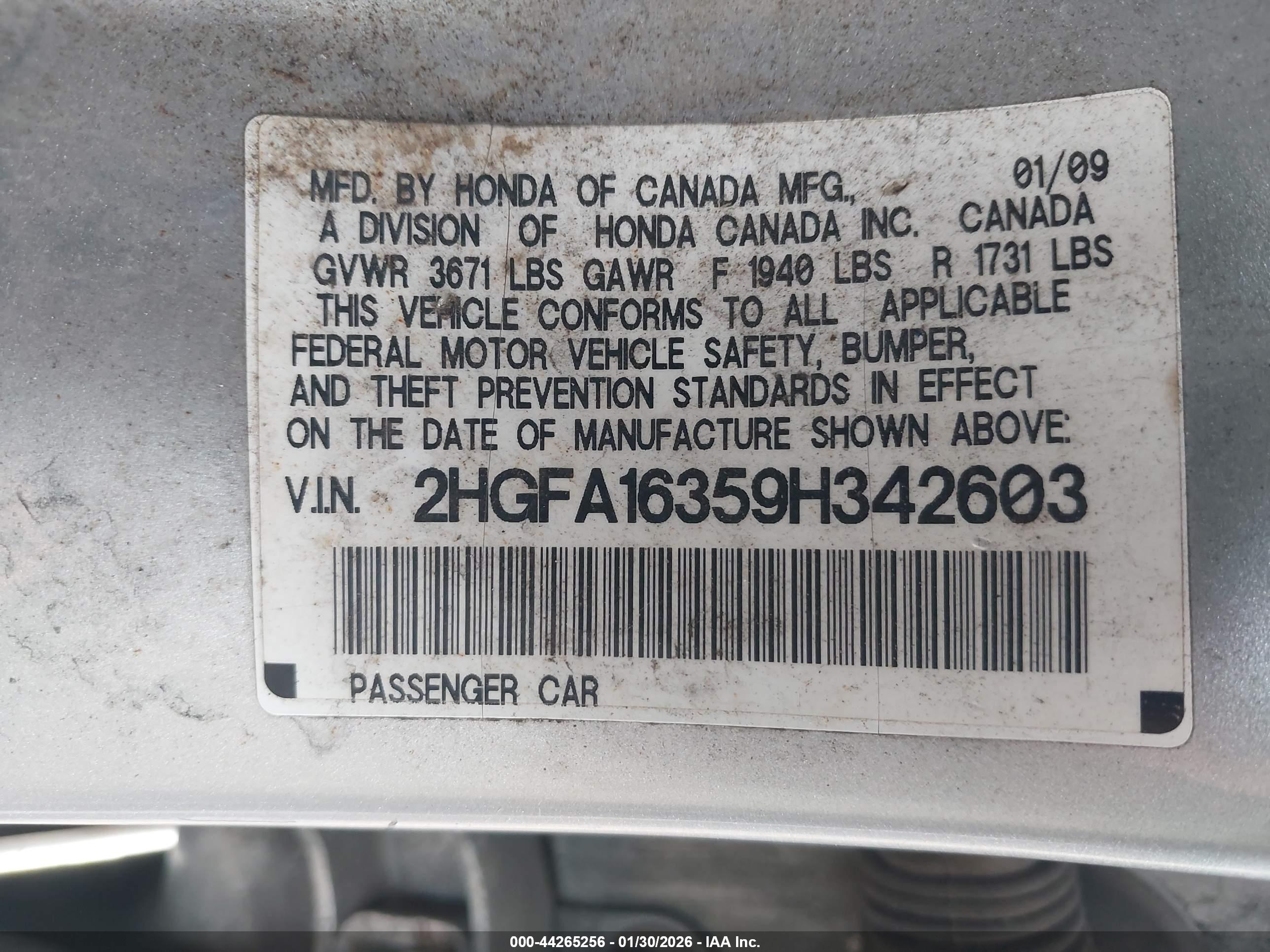 HONDA CIVIC image 9
