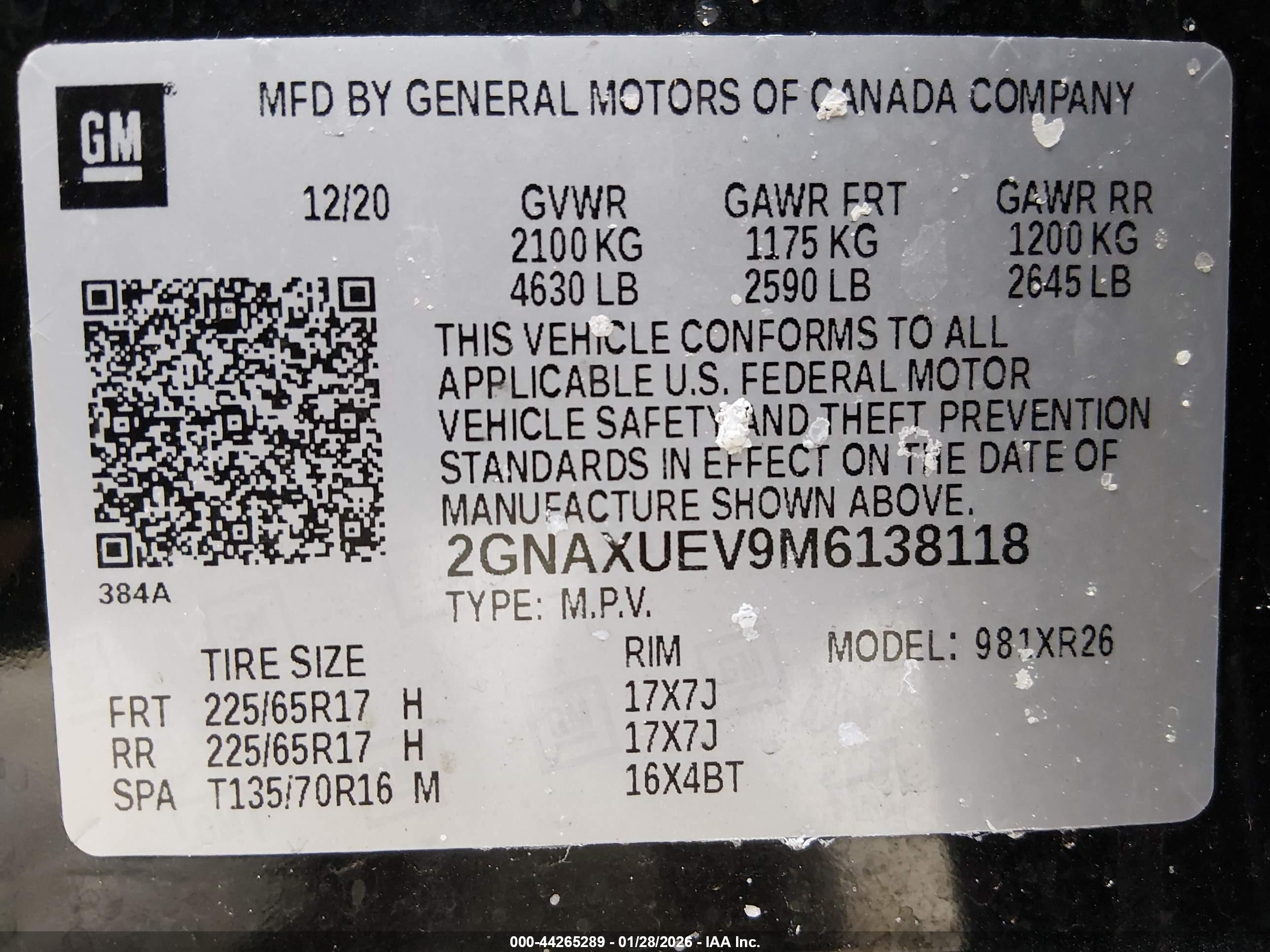 CHEVROLET EQUINOX image 9