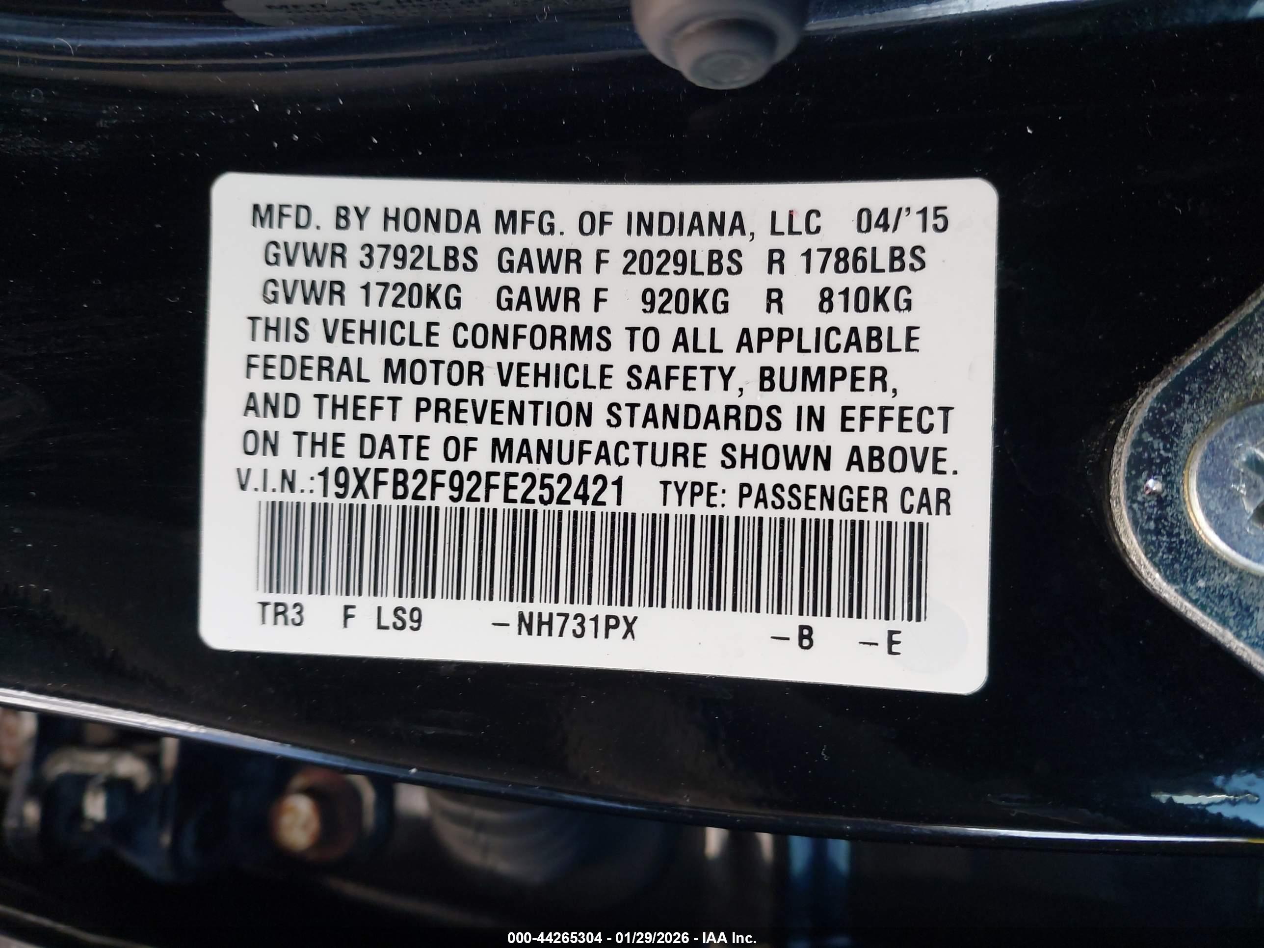 HONDA CIVIC image 9