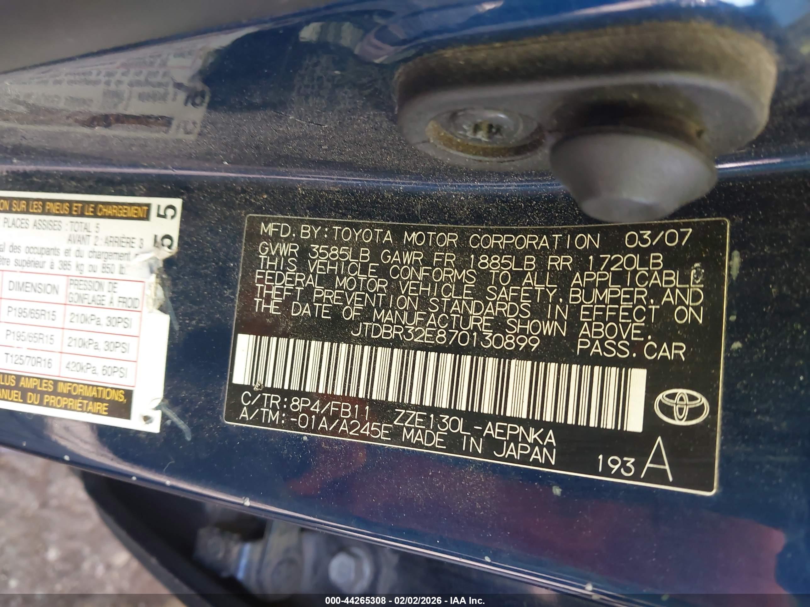 TOYOTA COROLLA image 9