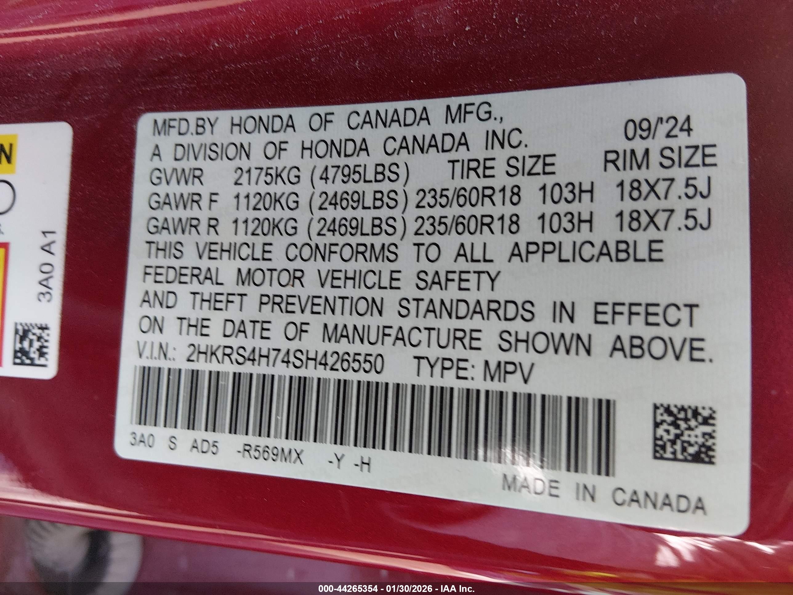 HONDA CR-V image 9