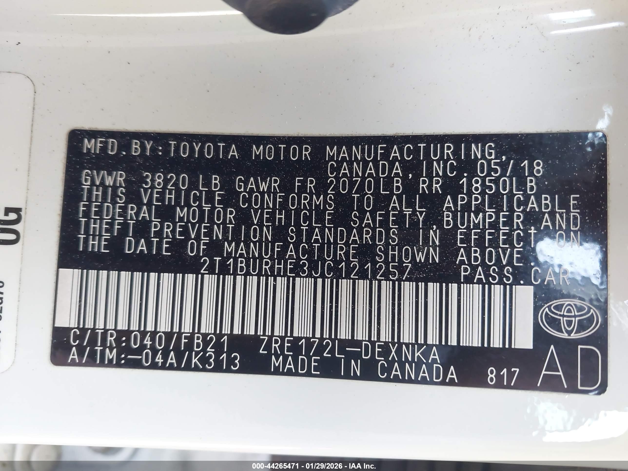TOYOTA COROLLA image 9
