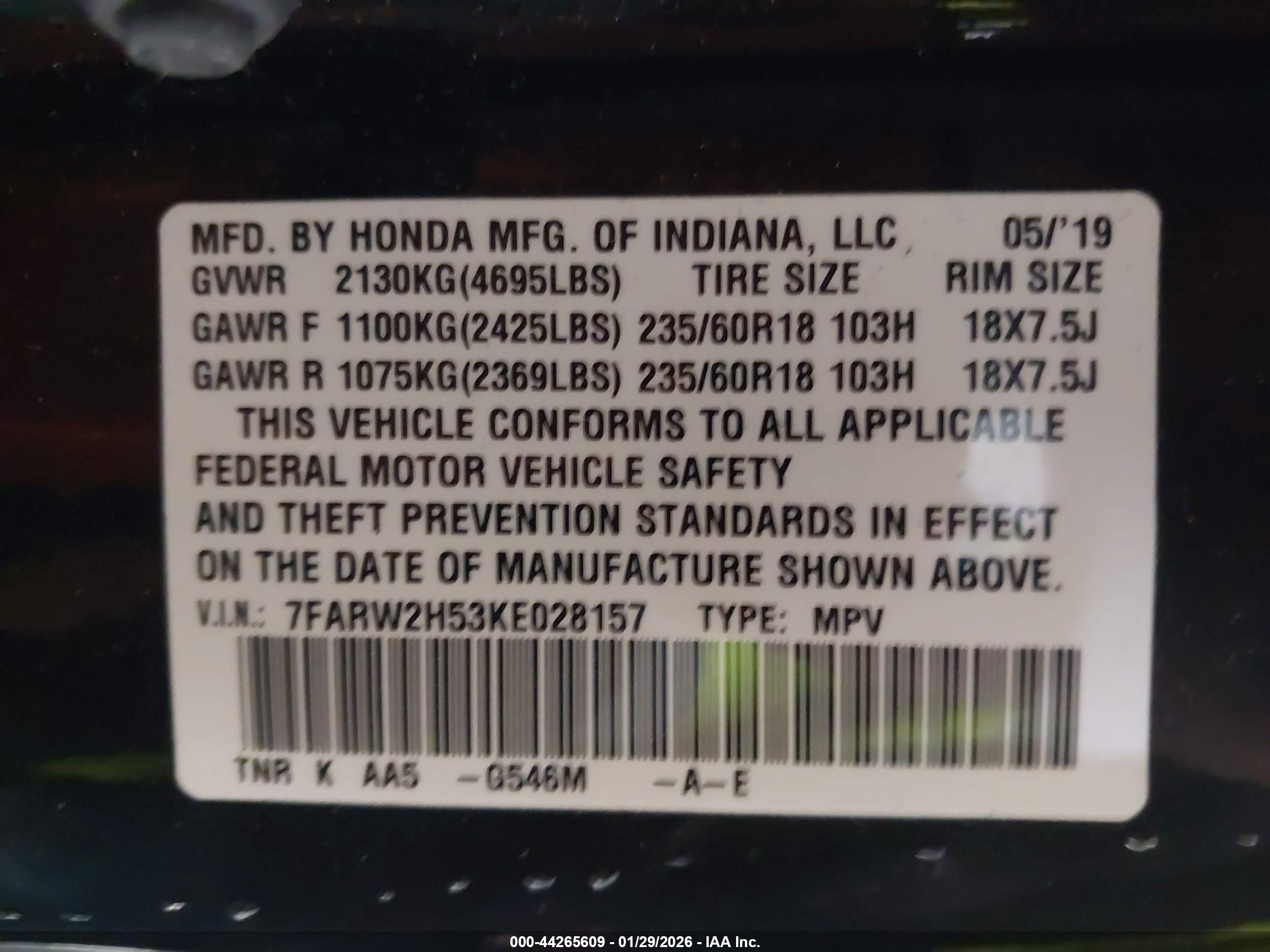 HONDA CR-V image 9