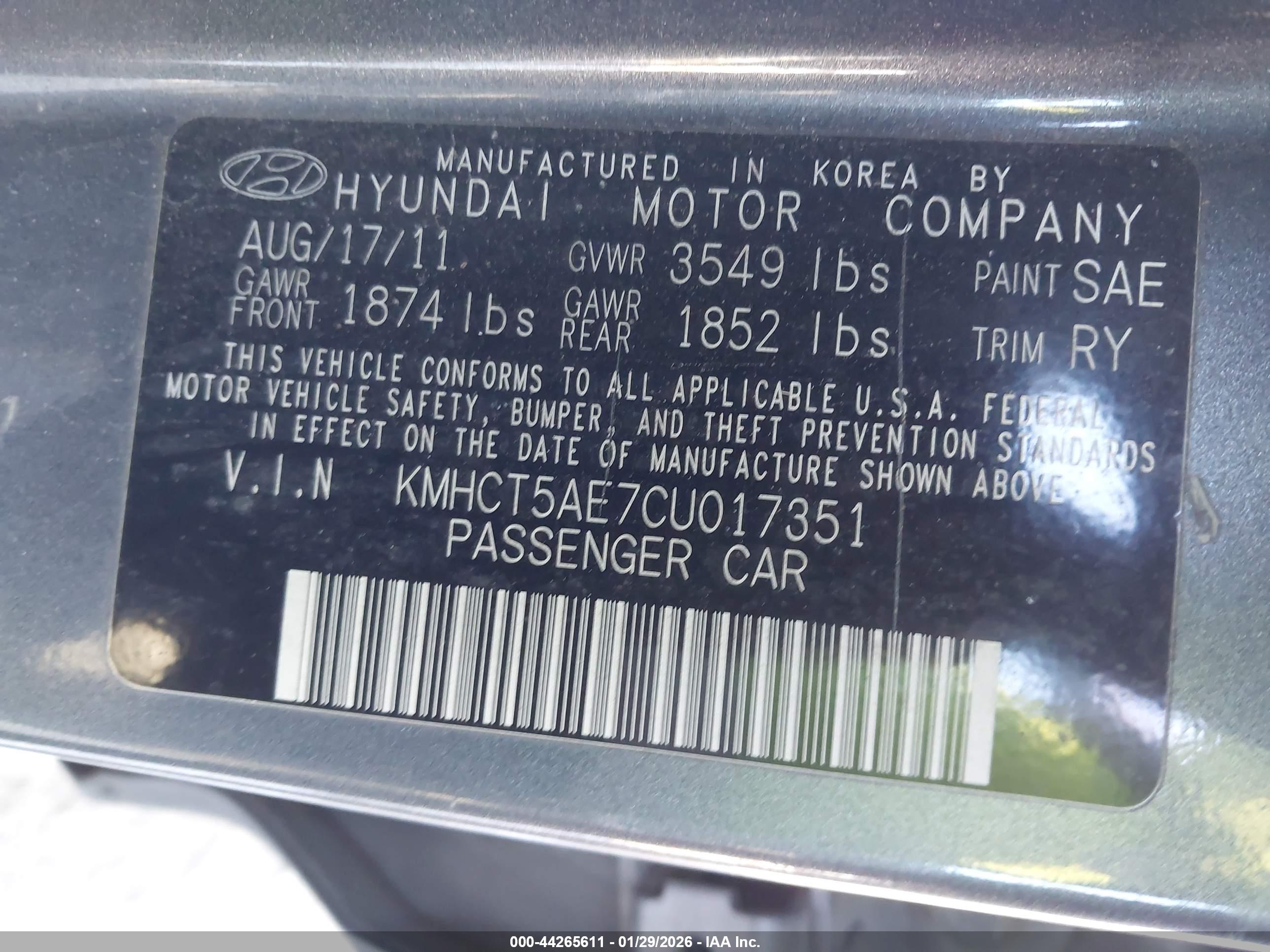 HYUNDAI ACCENT image 9