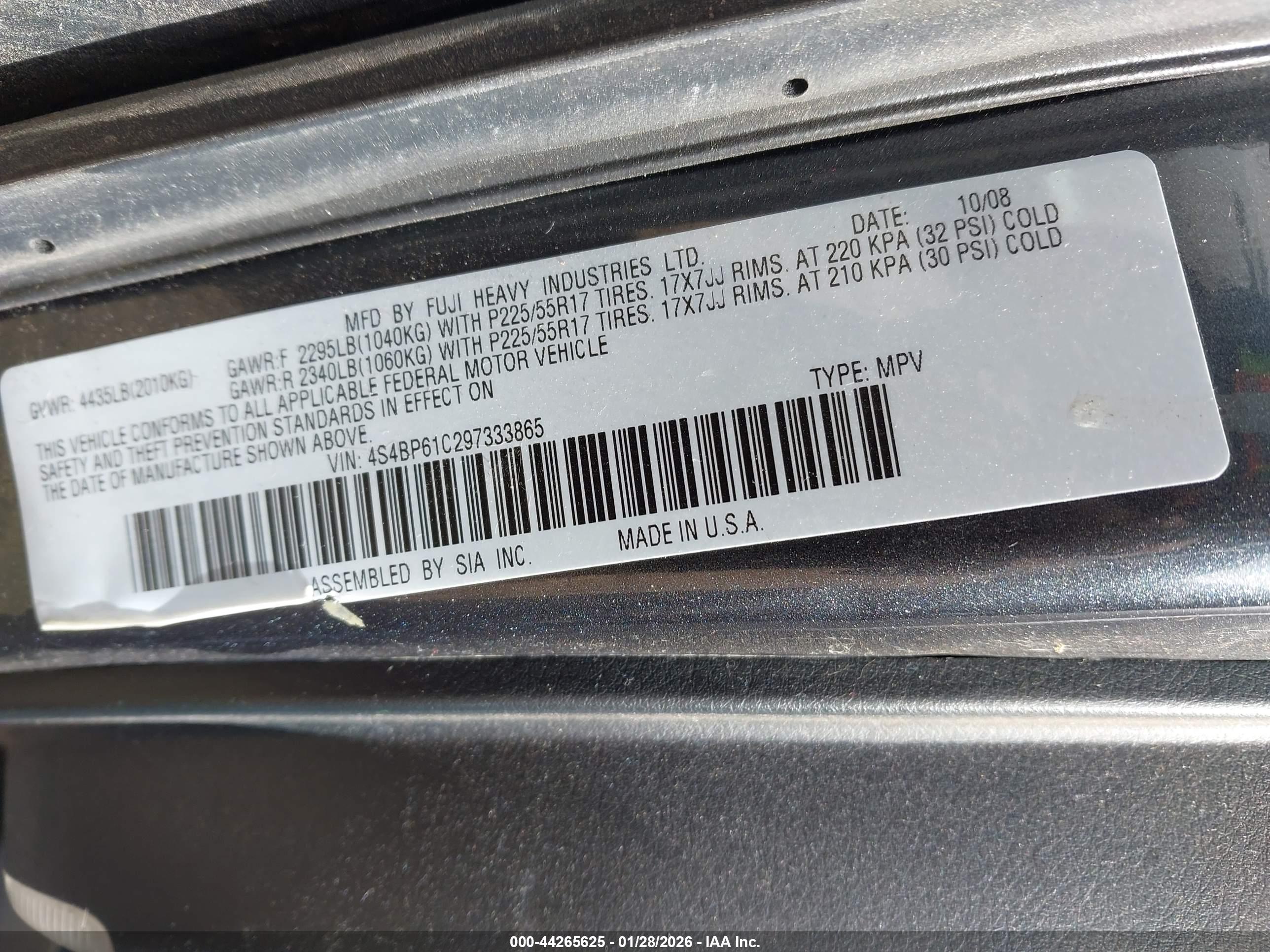 SUBARU OUTBACK image 9