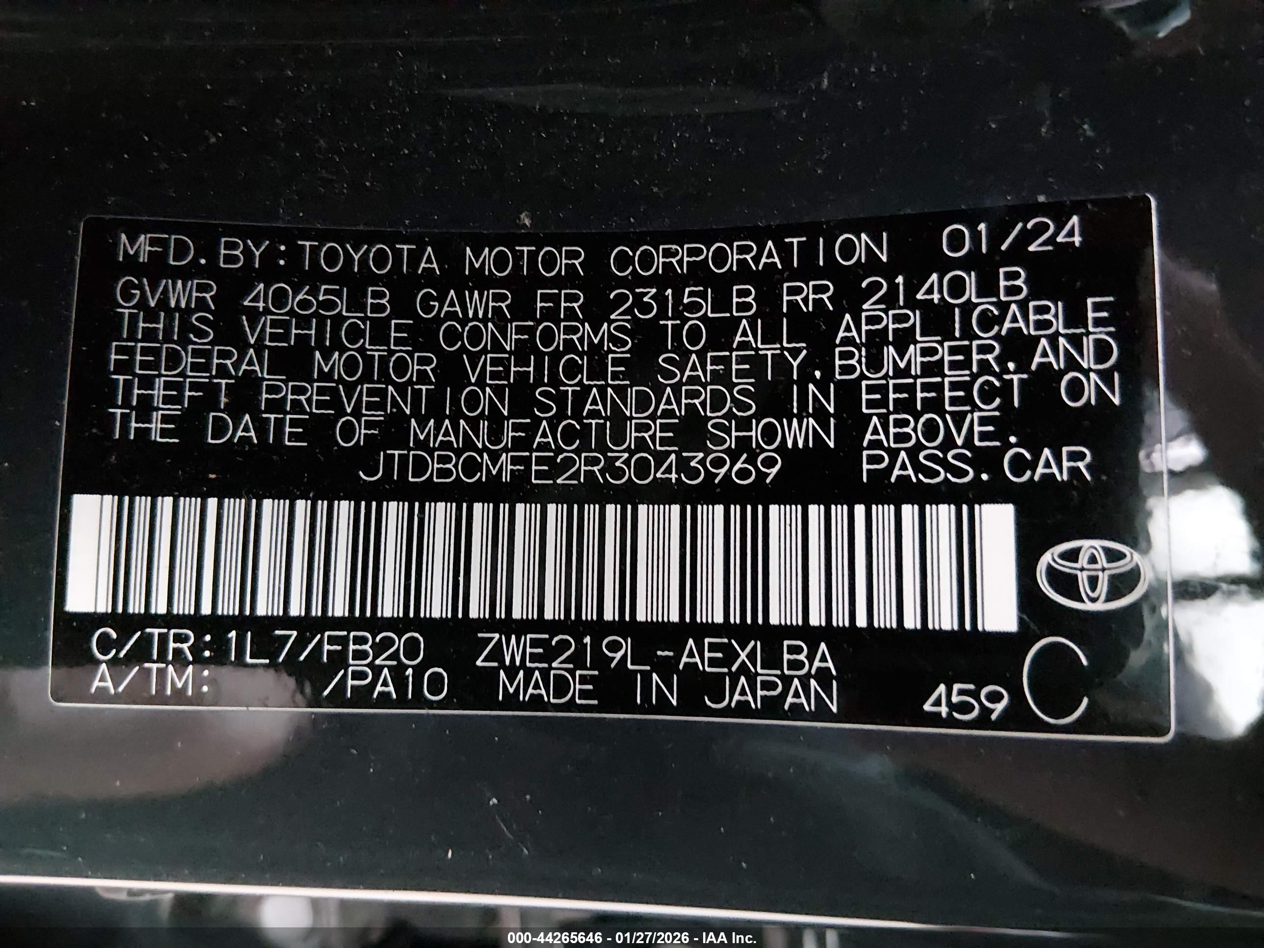TOYOTA COROLLA image 9