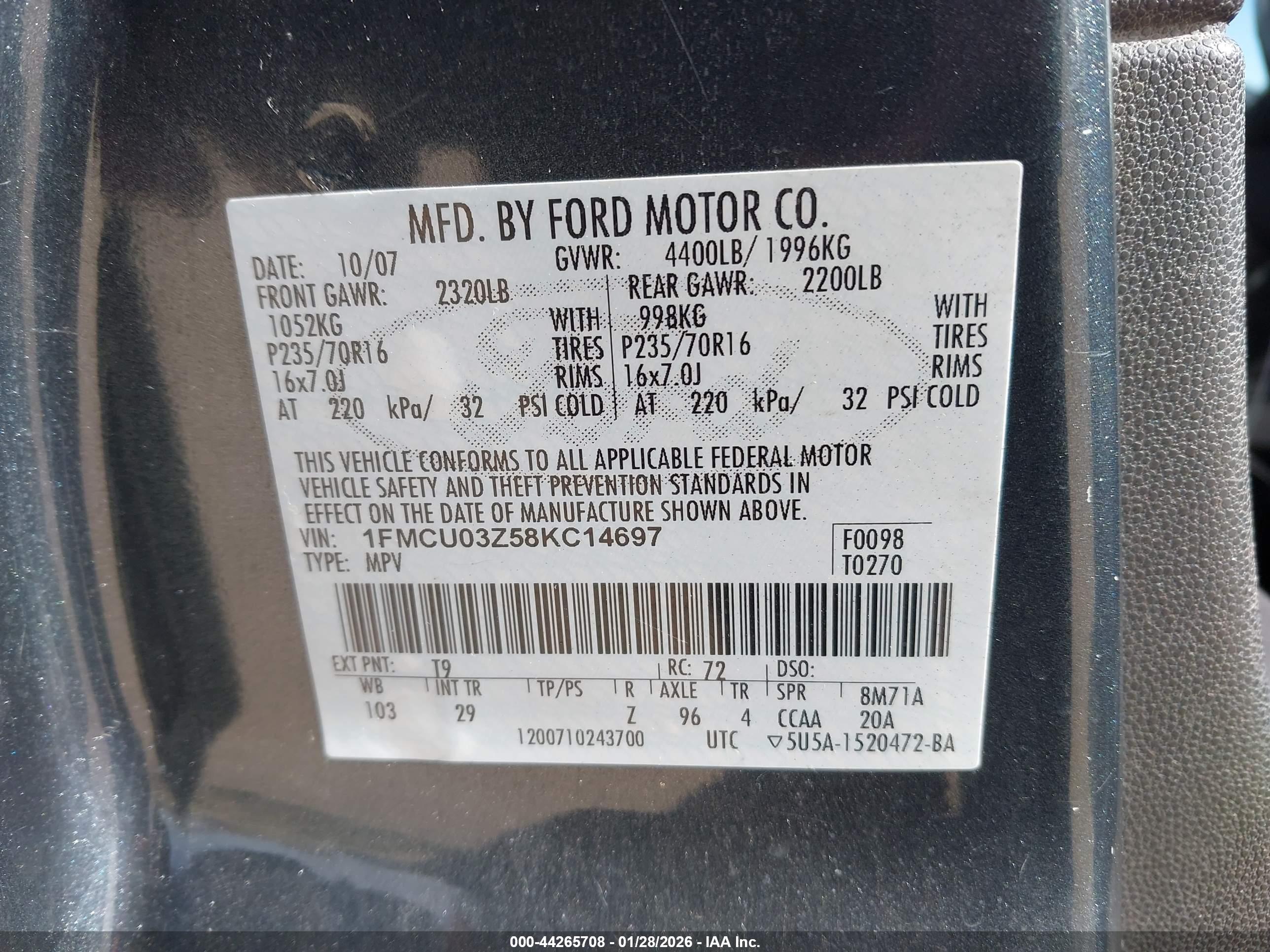 FORD ESCAPE image 9