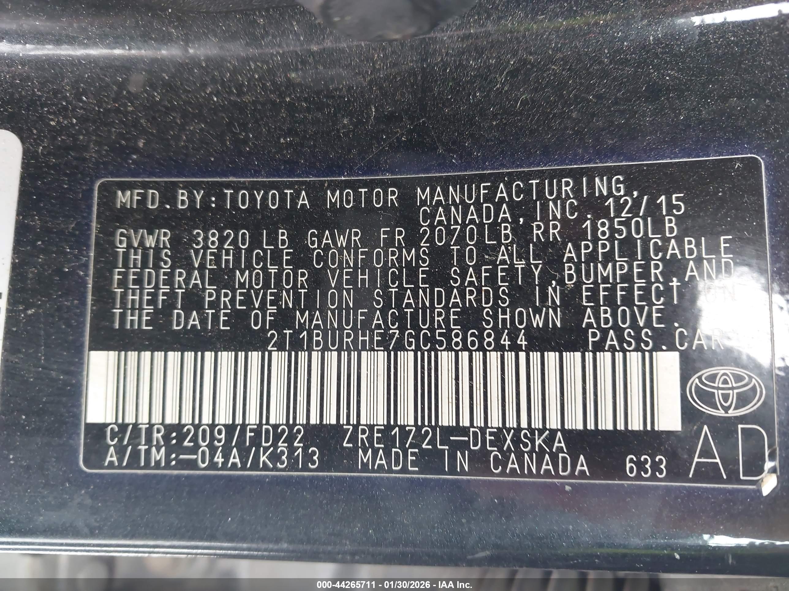 TOYOTA COROLLA image 9