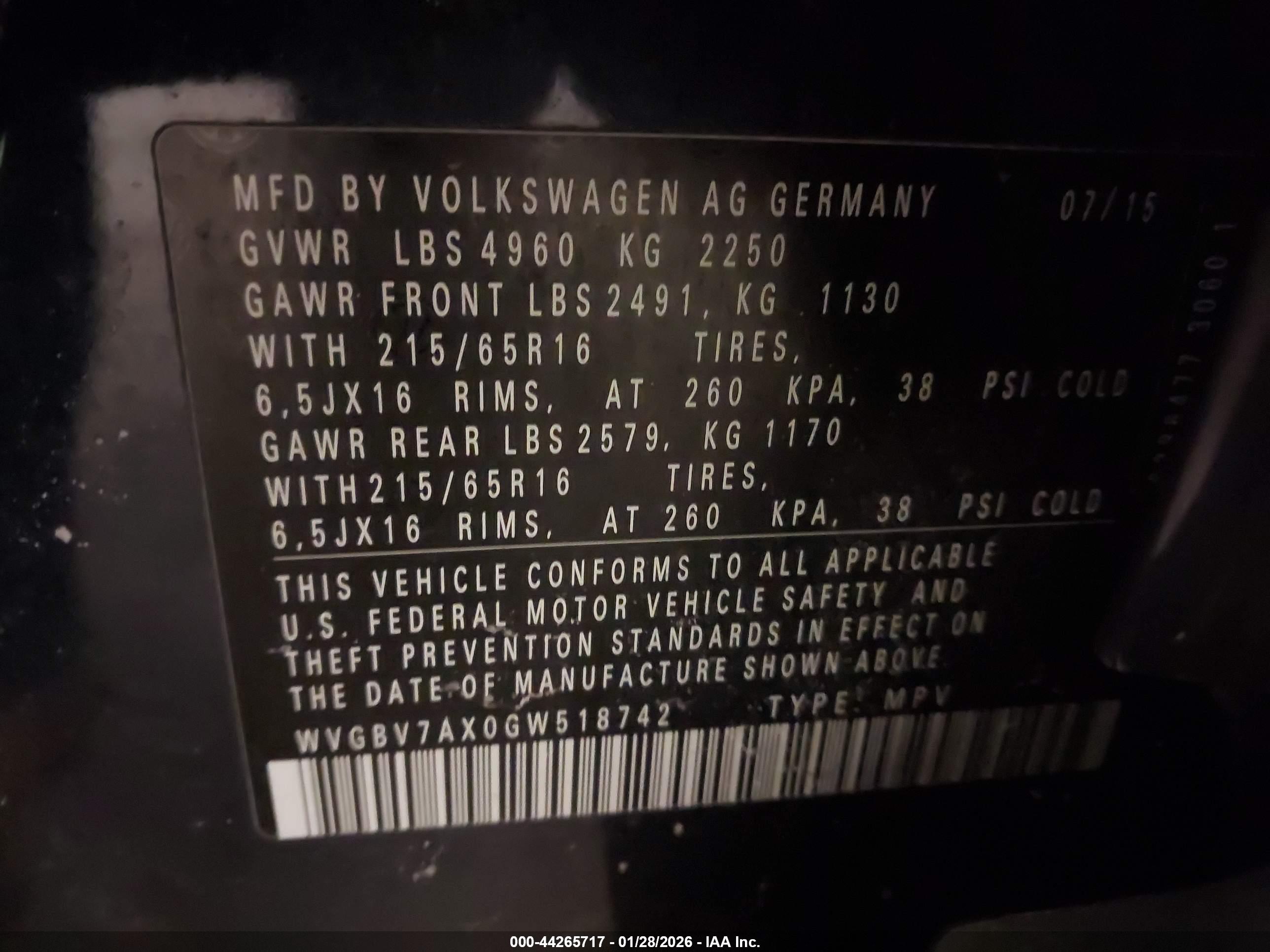 VOLKSWAGEN TIGUAN image 9