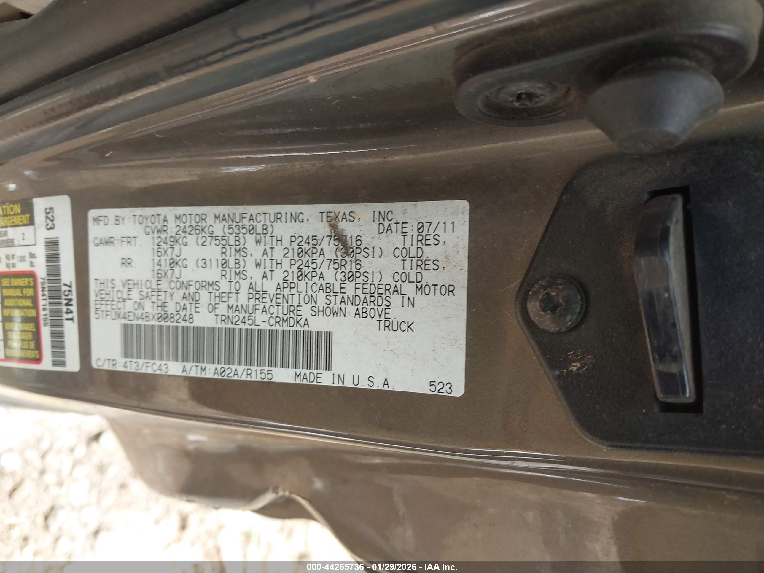 TOYOTA TACOMA image 9