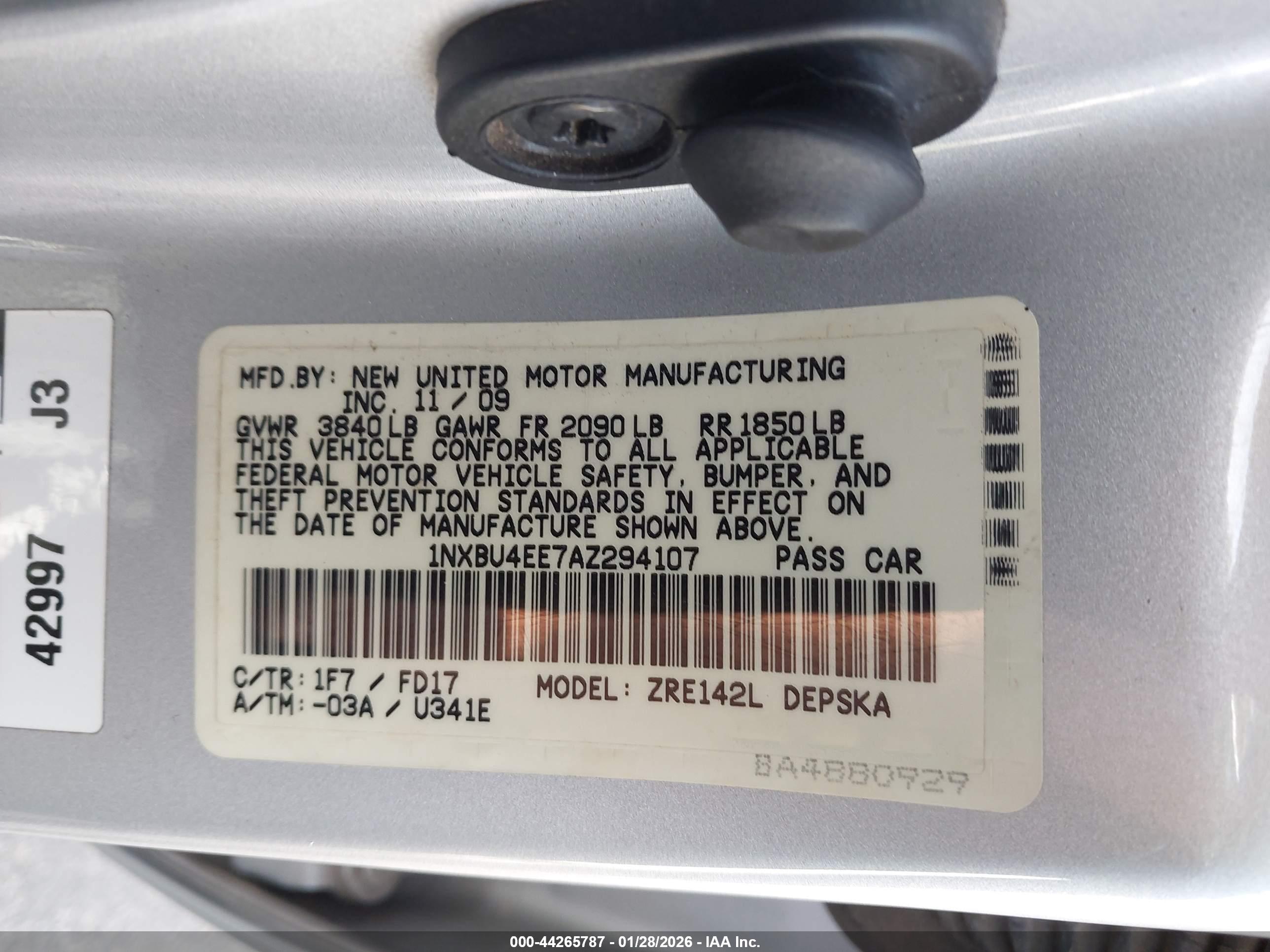 TOYOTA COROLLA image 9